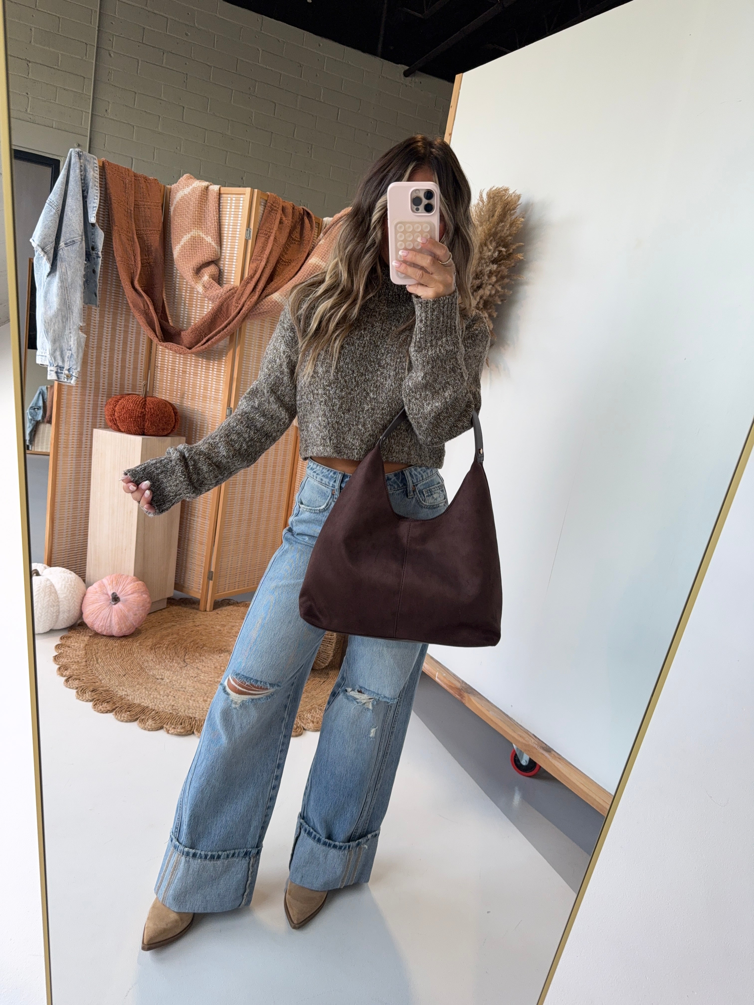 Tammy Large Shoulder Bag Chocolate