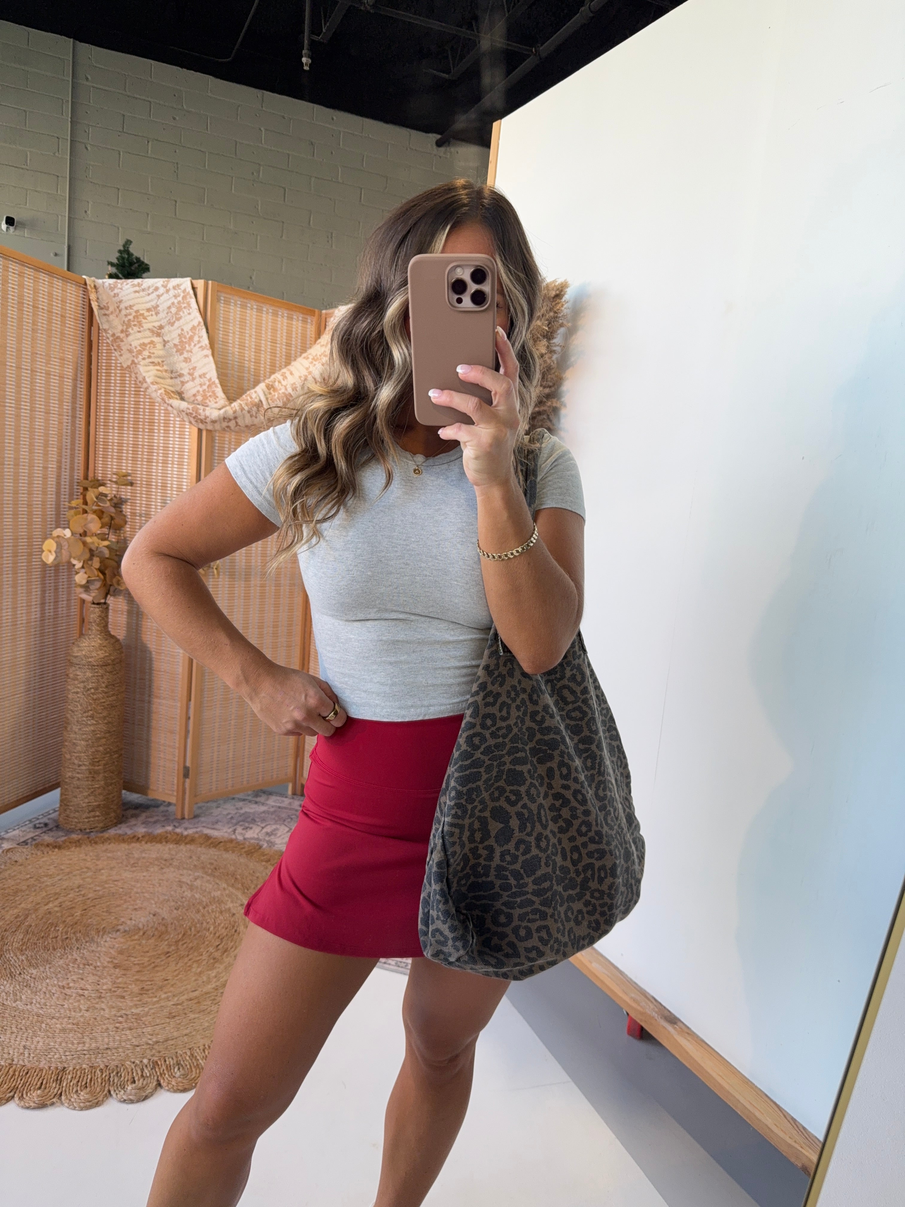 Pickle Ball Date Mini Skort Cherry
