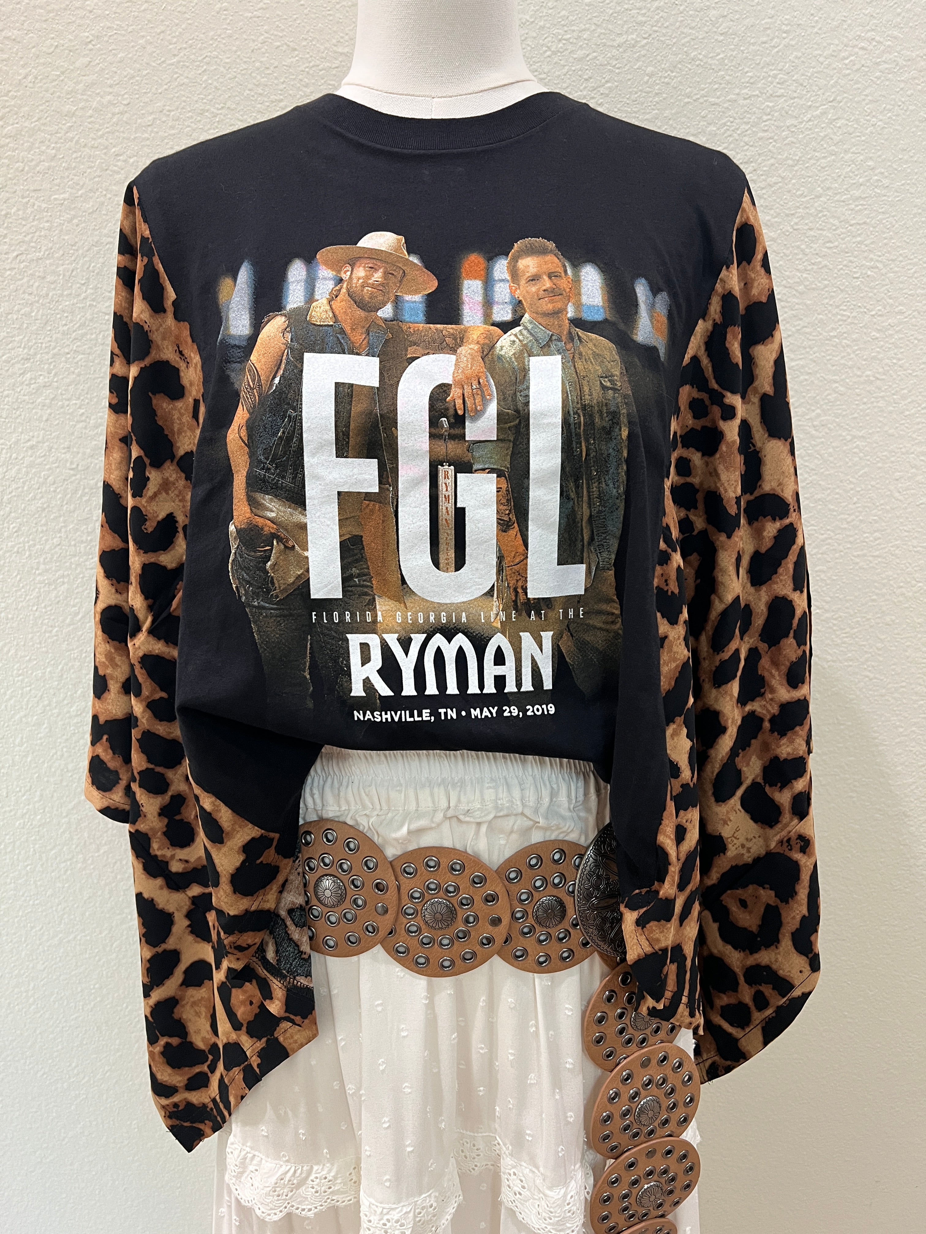 Florida Georgia Line Mix & Match Tee Black Cheetah