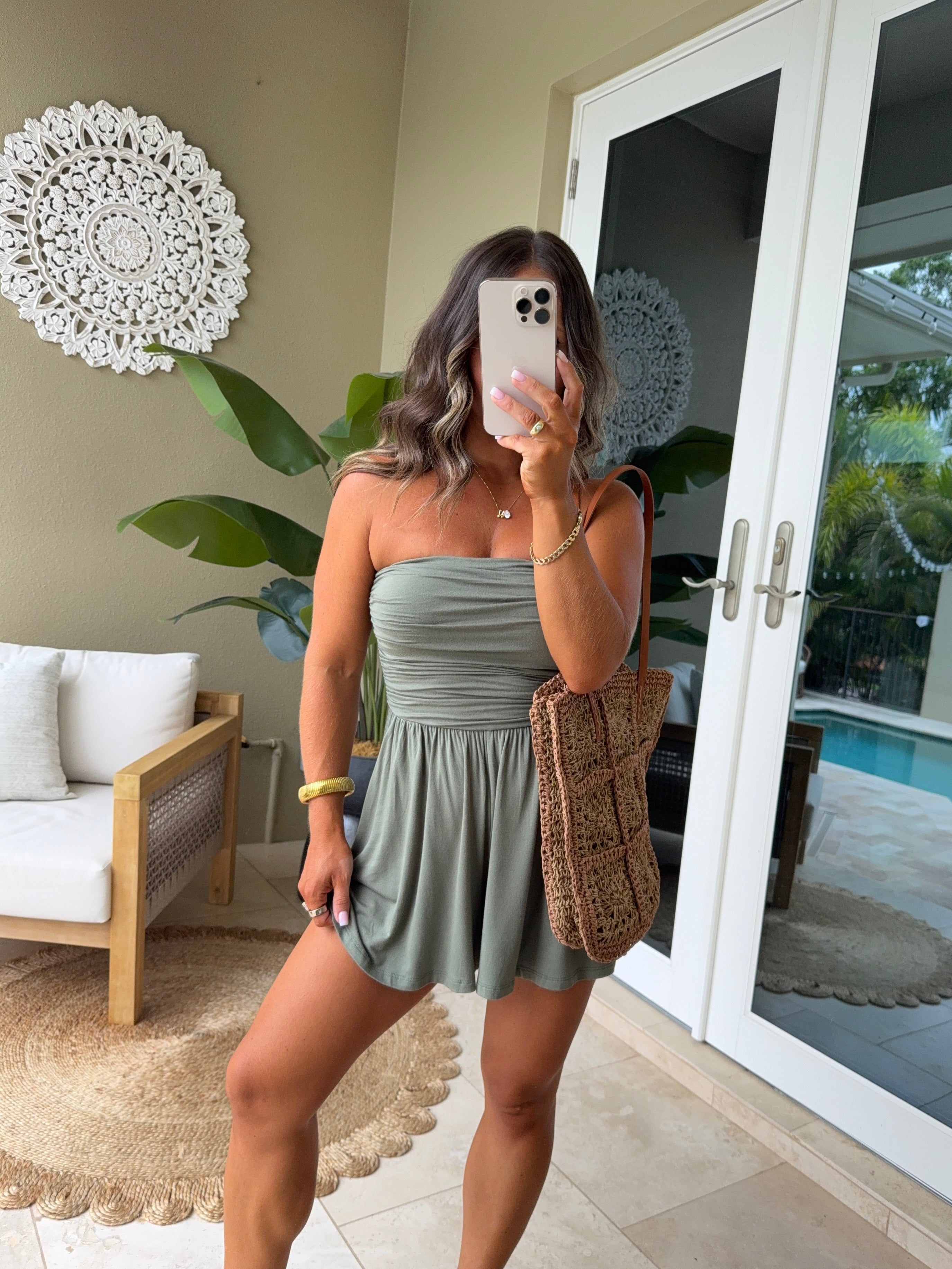 Florida Casual Romper Light Olive