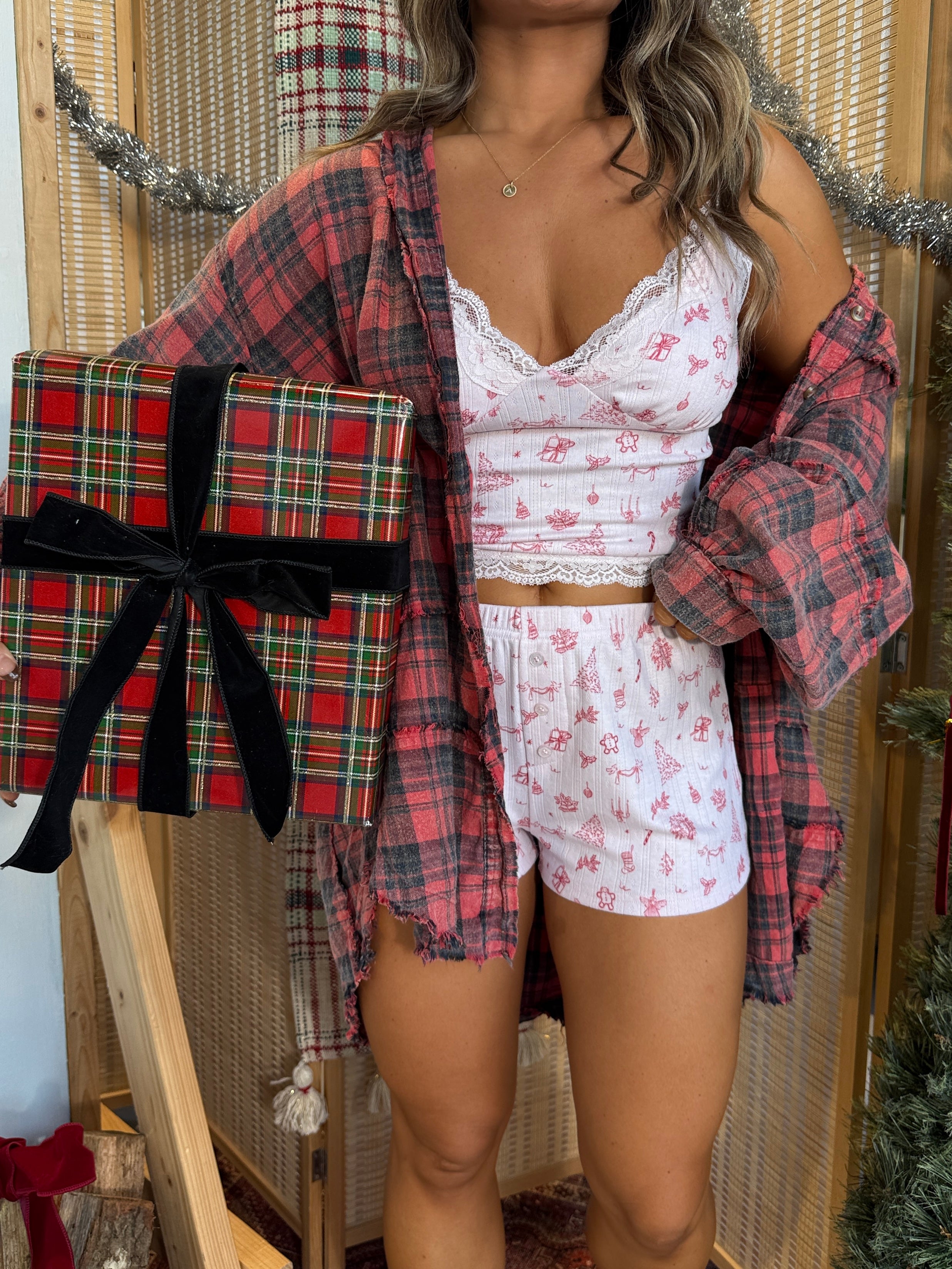 North Pole Nights Pajama Tank Lilac