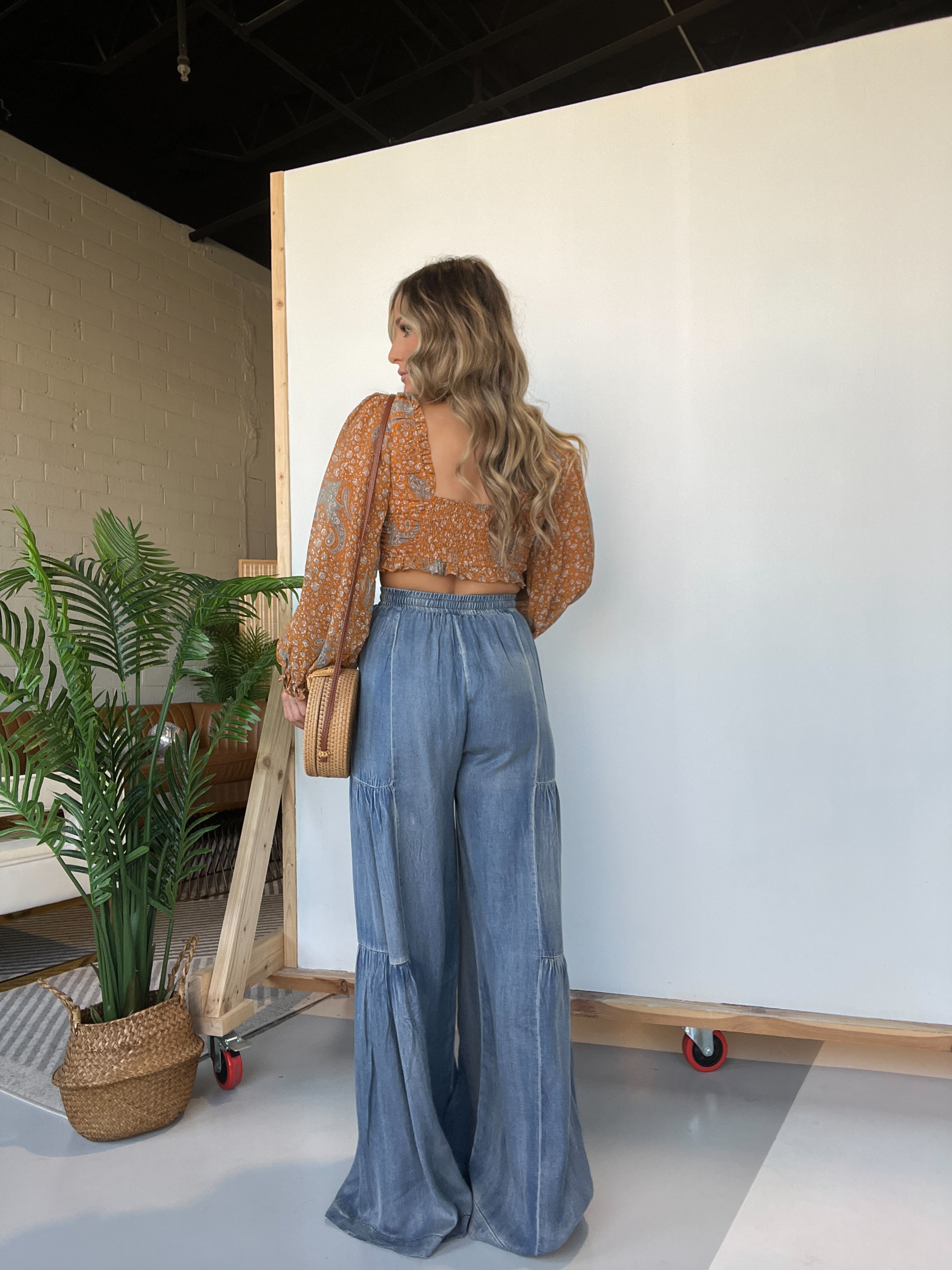 Nicola Tencel Wide Leg Bottoms