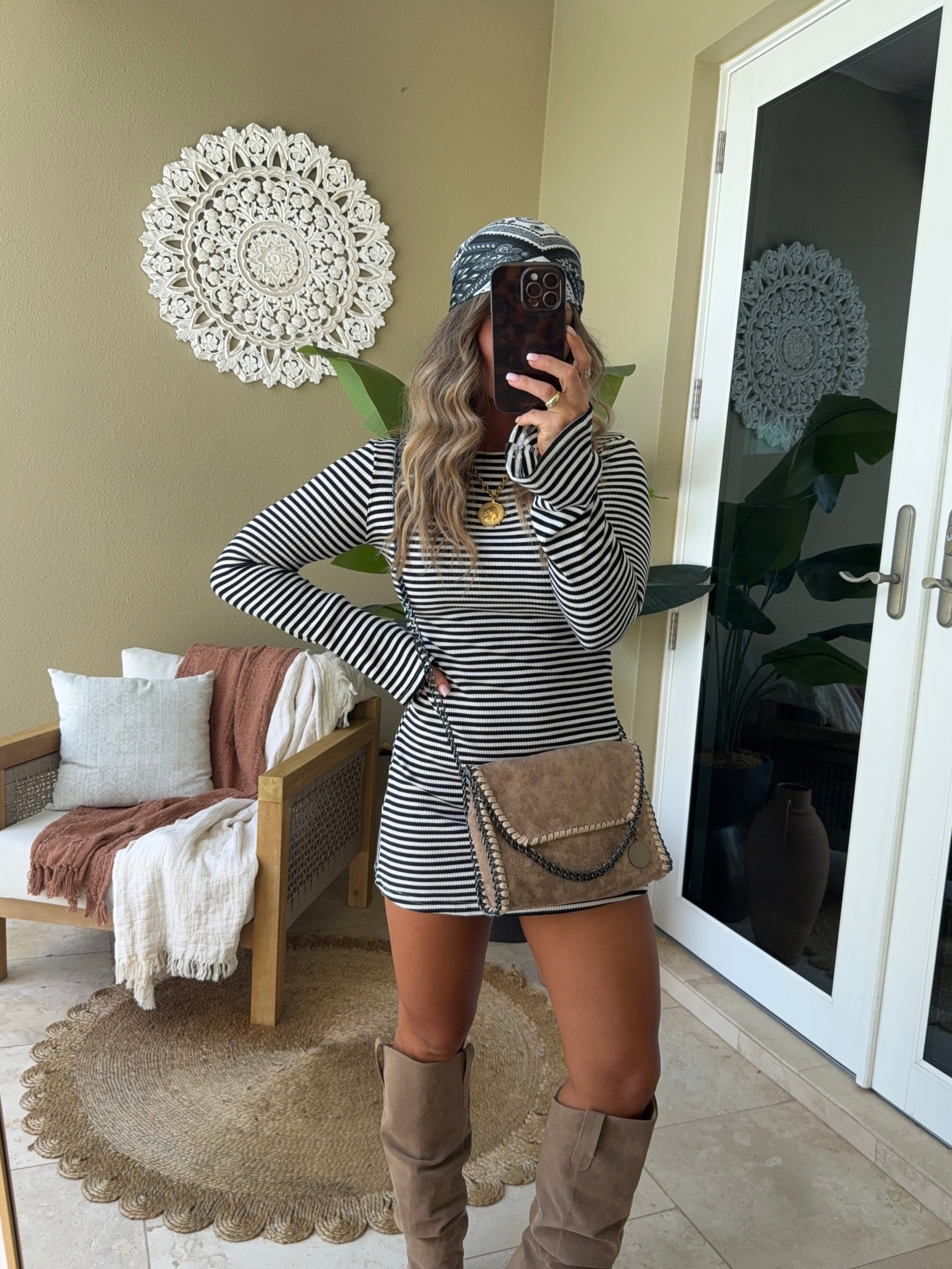 Love Affair Casual Dress Black/White