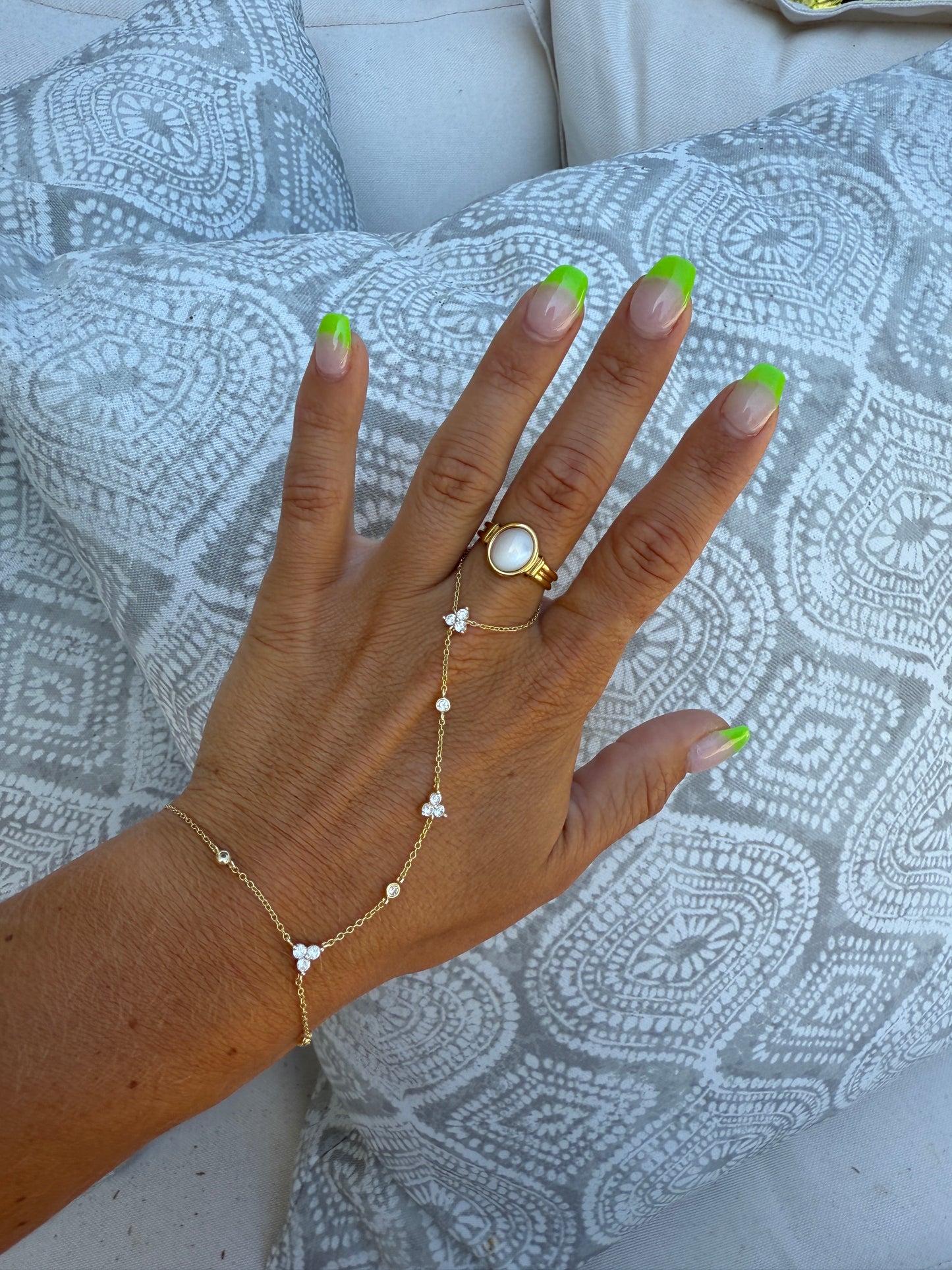 Lee Pearl Ring Gold