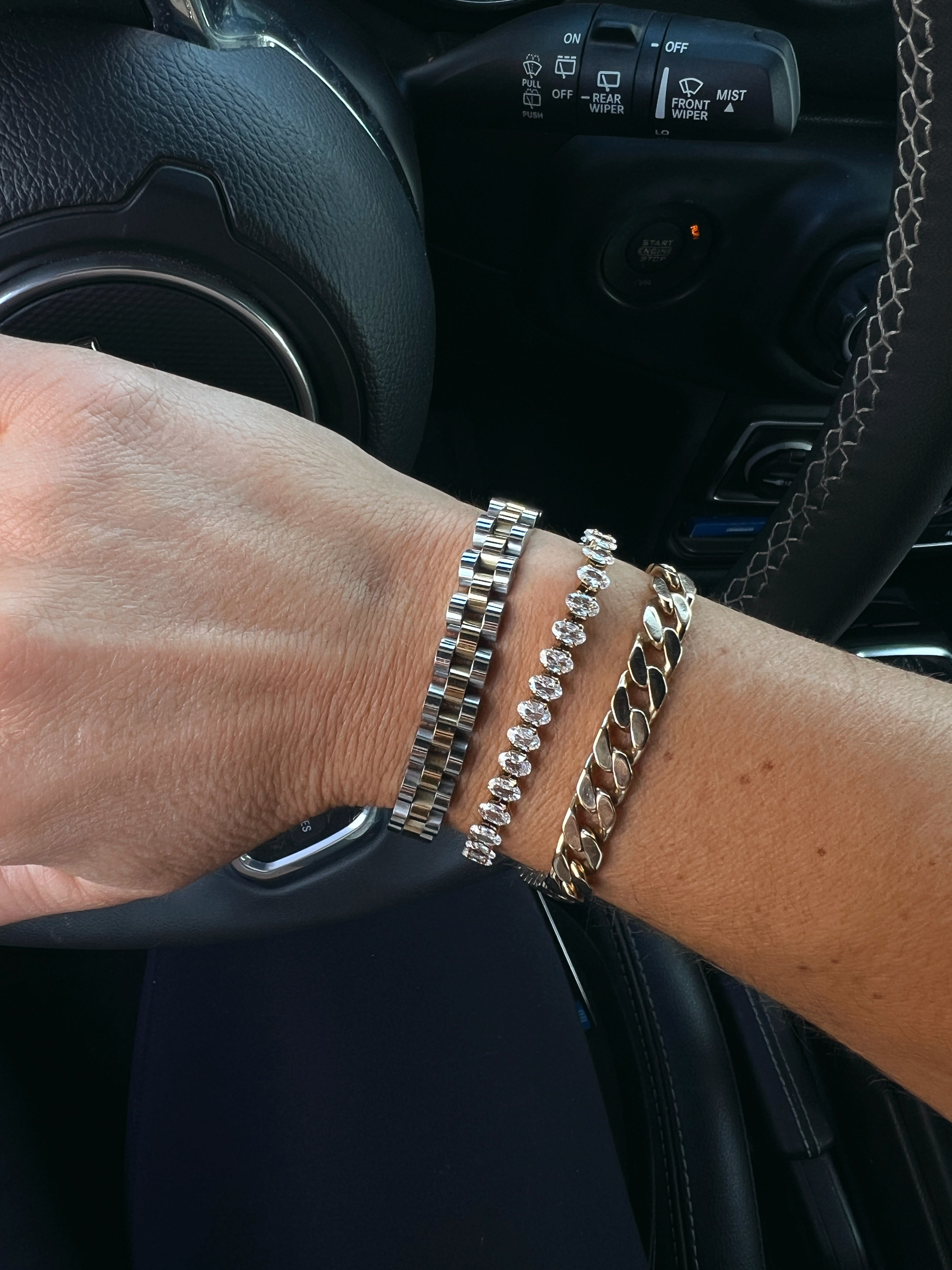 Lexa Two Tones Watch Band Bracelet