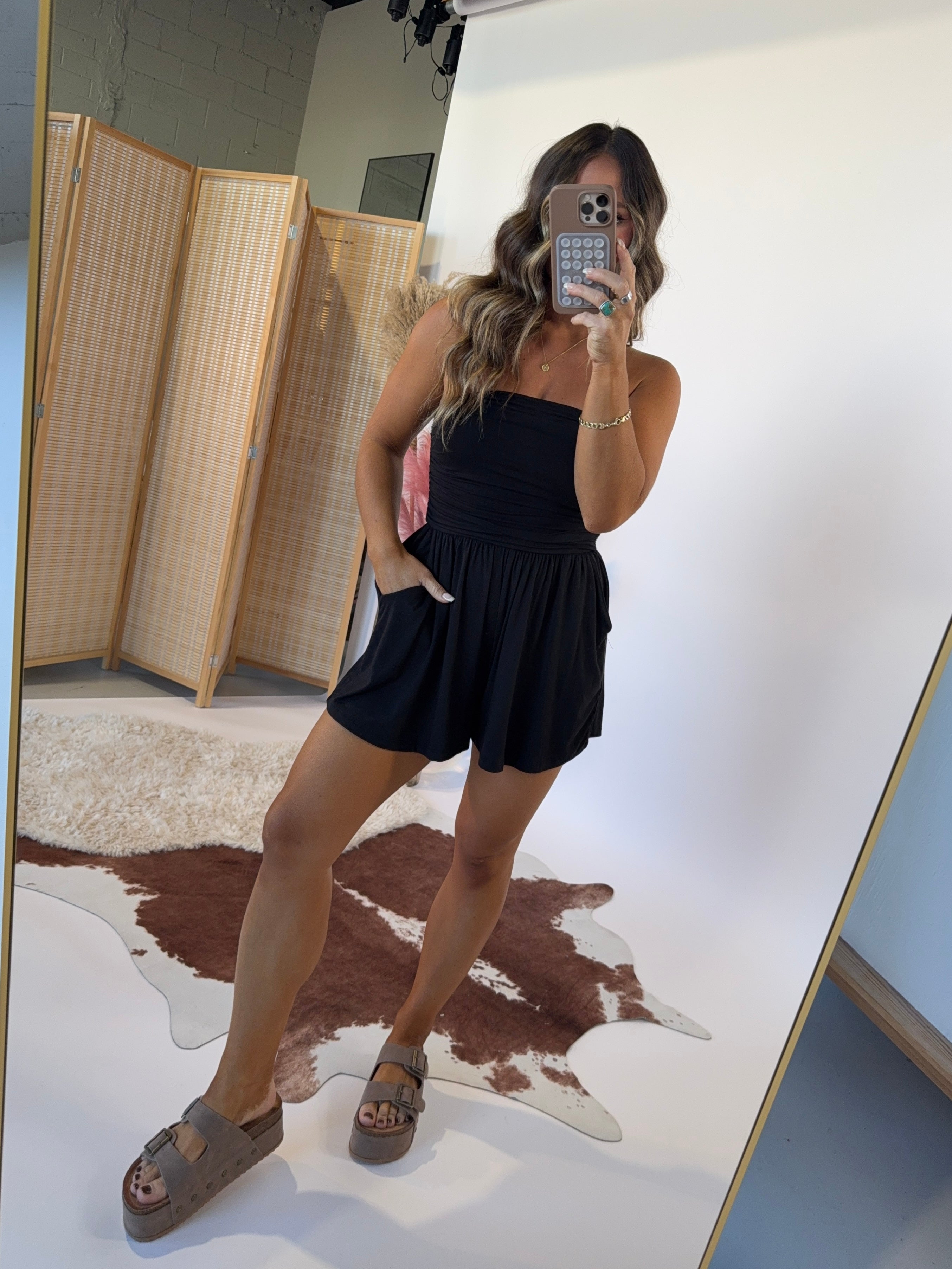 Florida Casual Romper Black