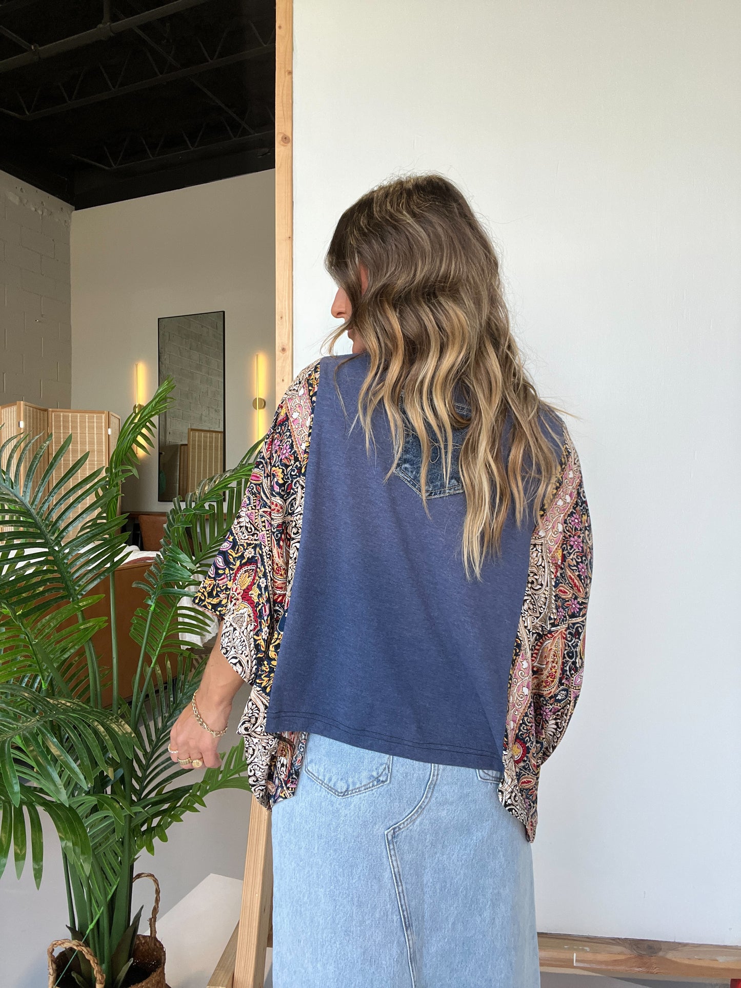 Nirvana Mix & Match Tee Blue Floral