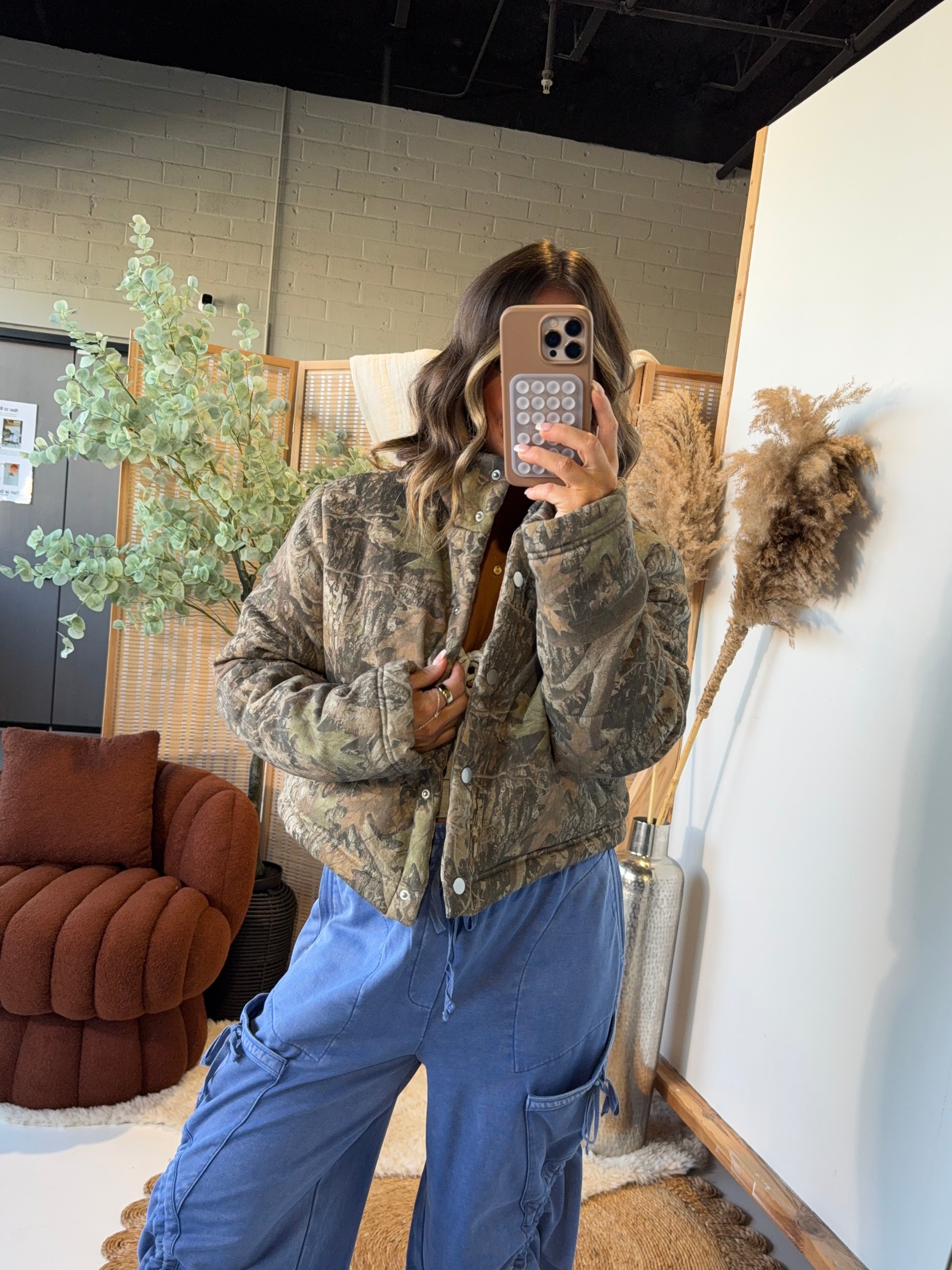 Moss & Stone Puffer Jacket Camo