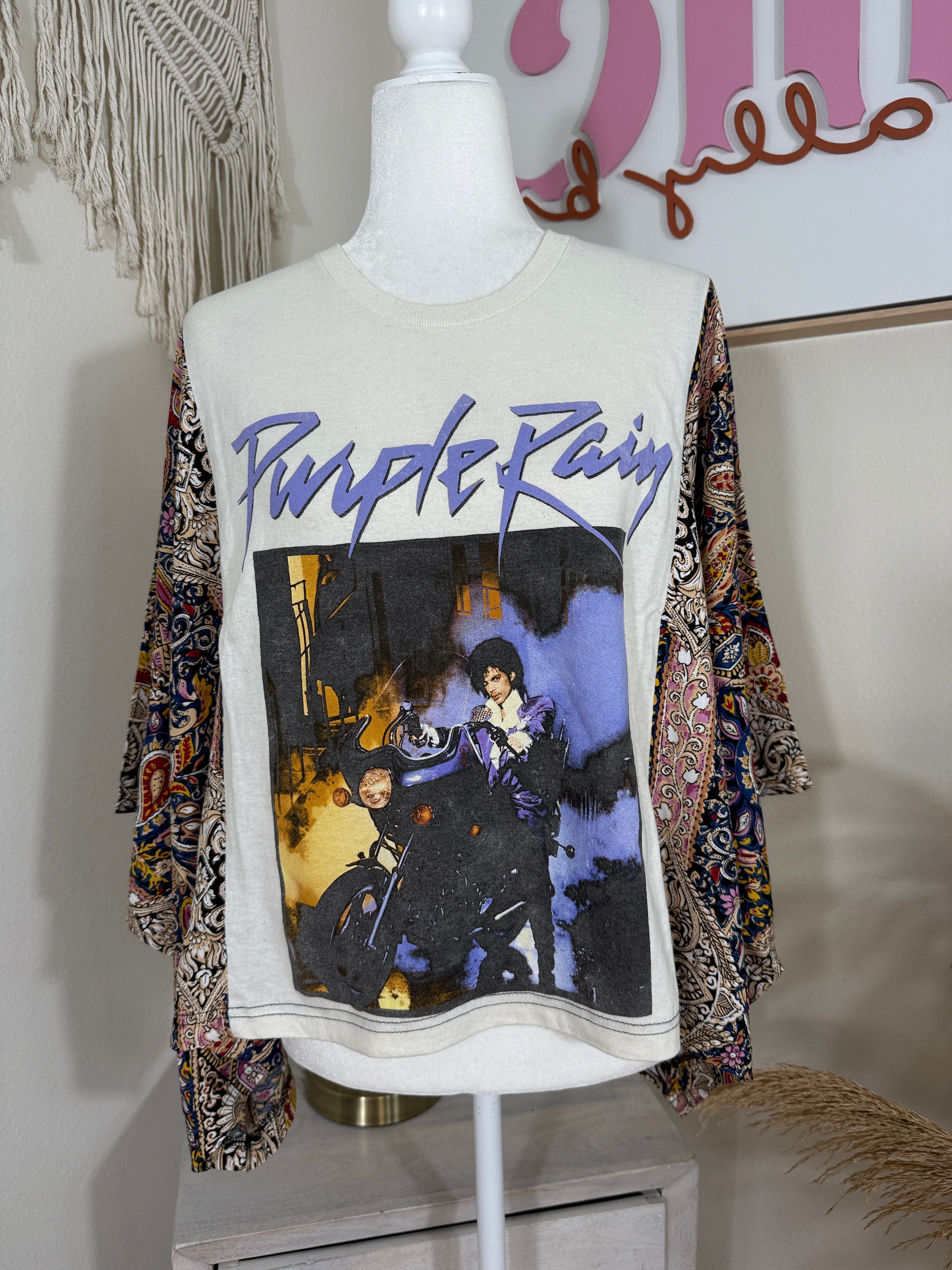 Purple Rain Mix & Match Tee Cream Floral