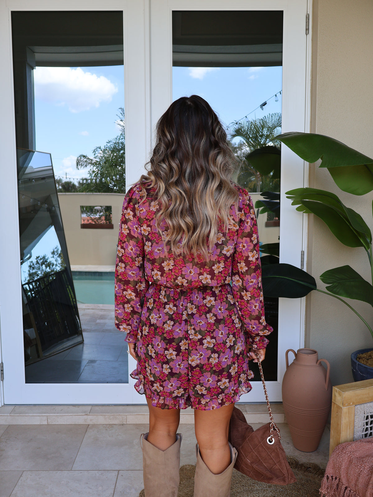 Maisie Floral Romper Pink Multi