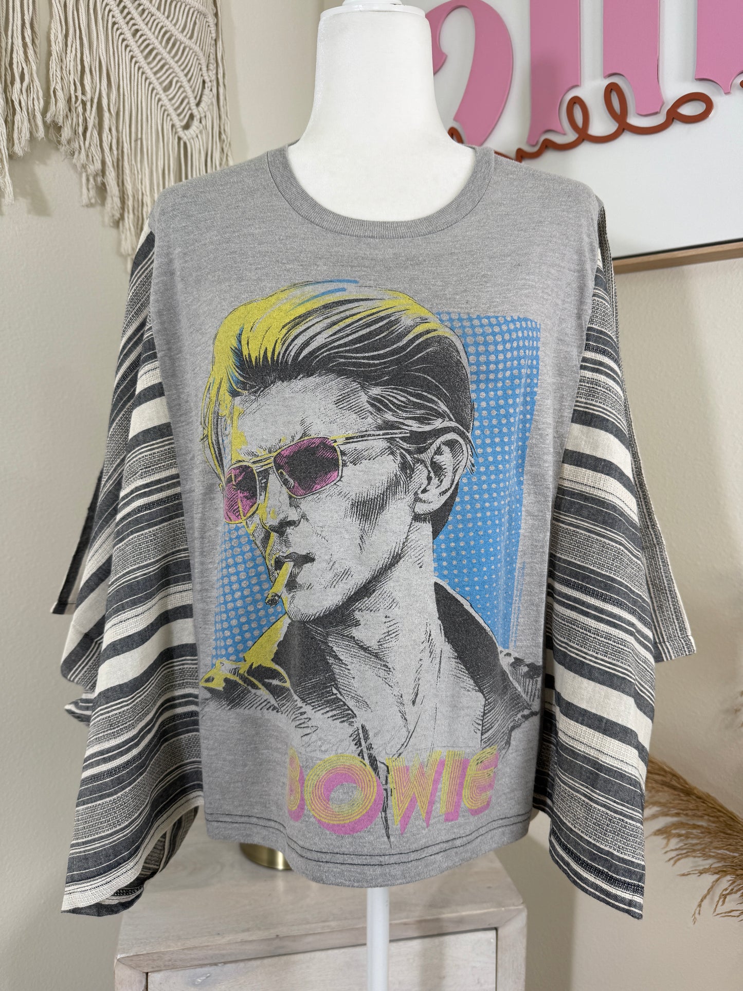Bowie Mix & Match Tee Grey Stripe