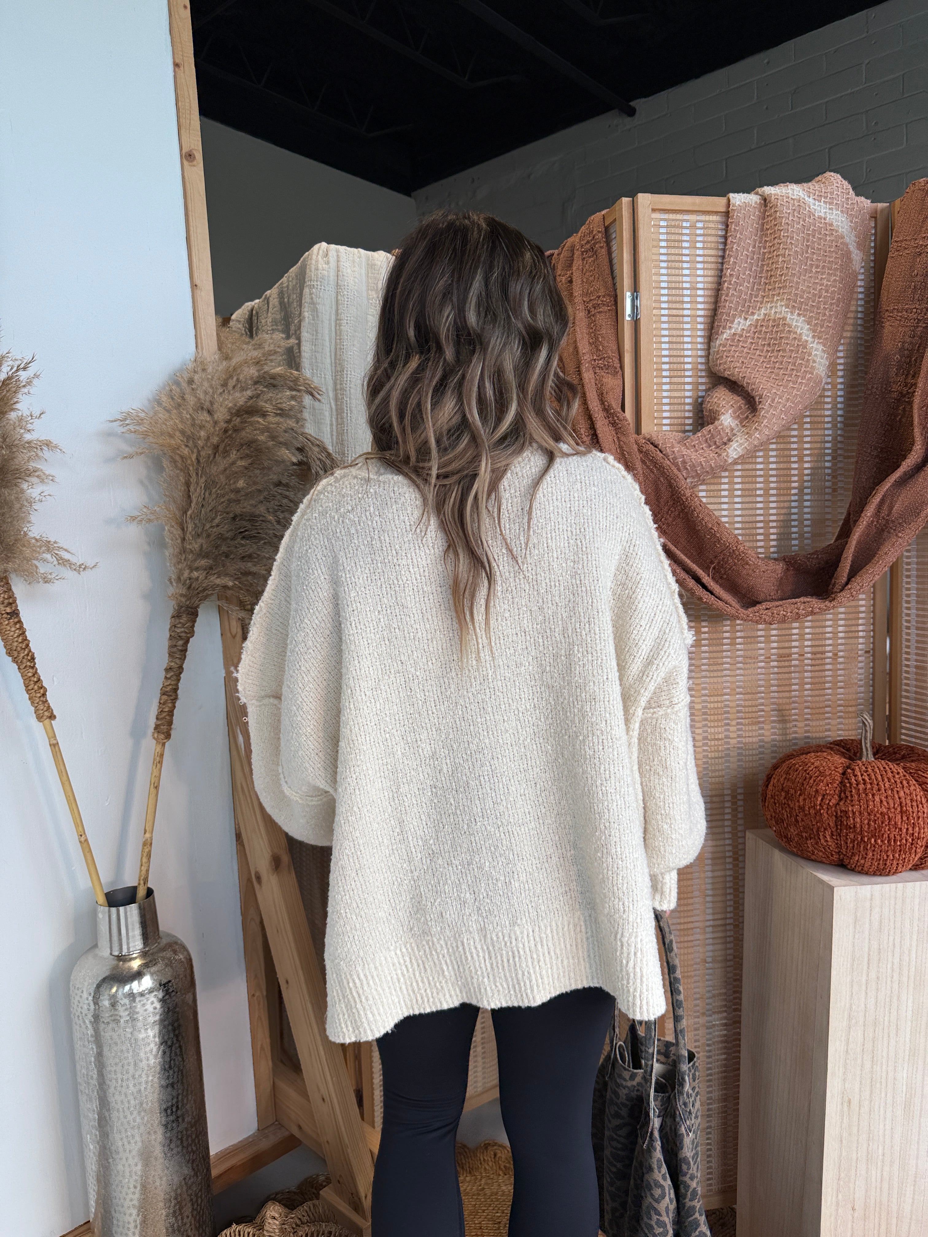 Soulful Season Knit Sweater Ivory