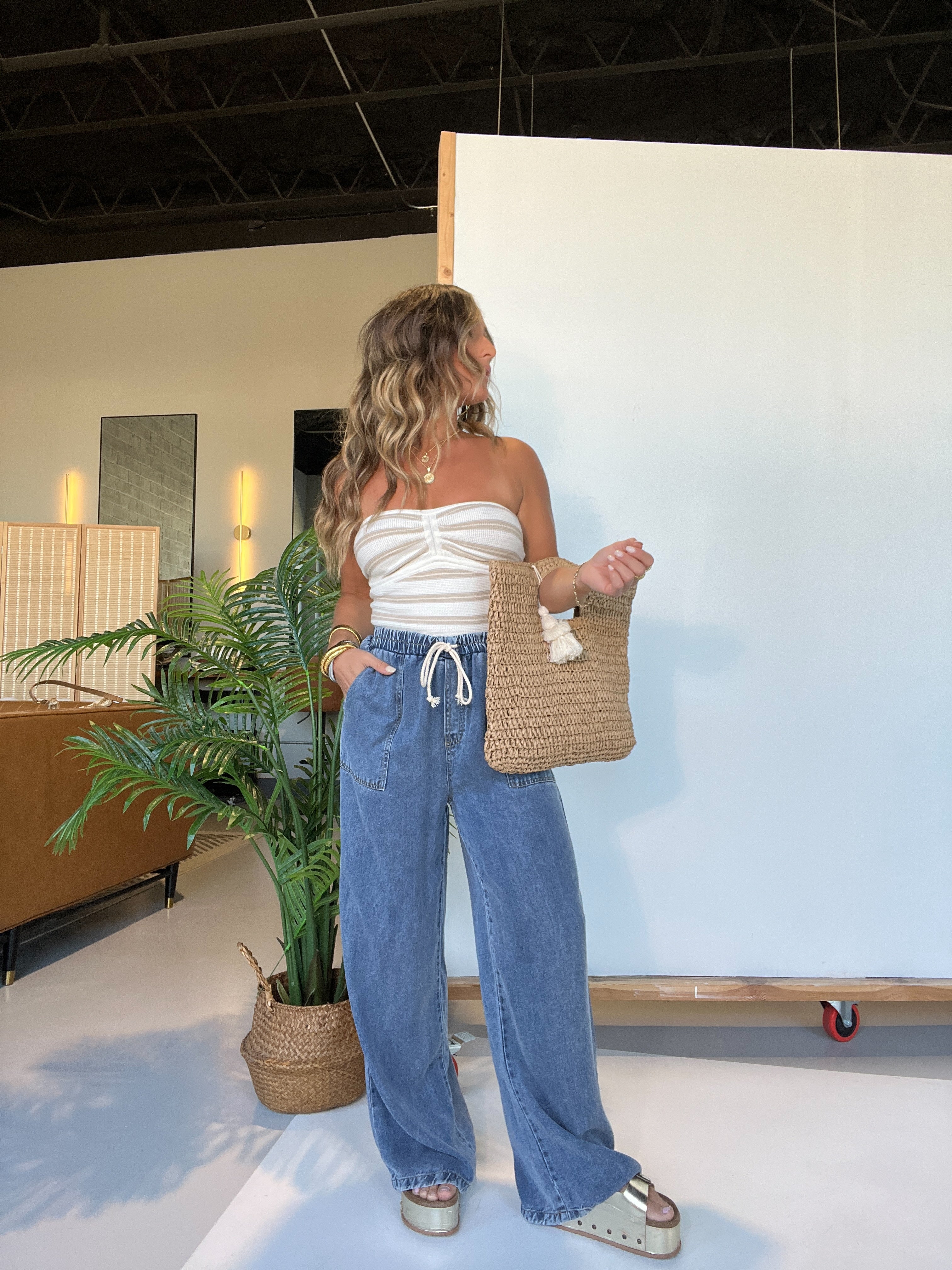 Maxine Wide Leg Tencel Pants