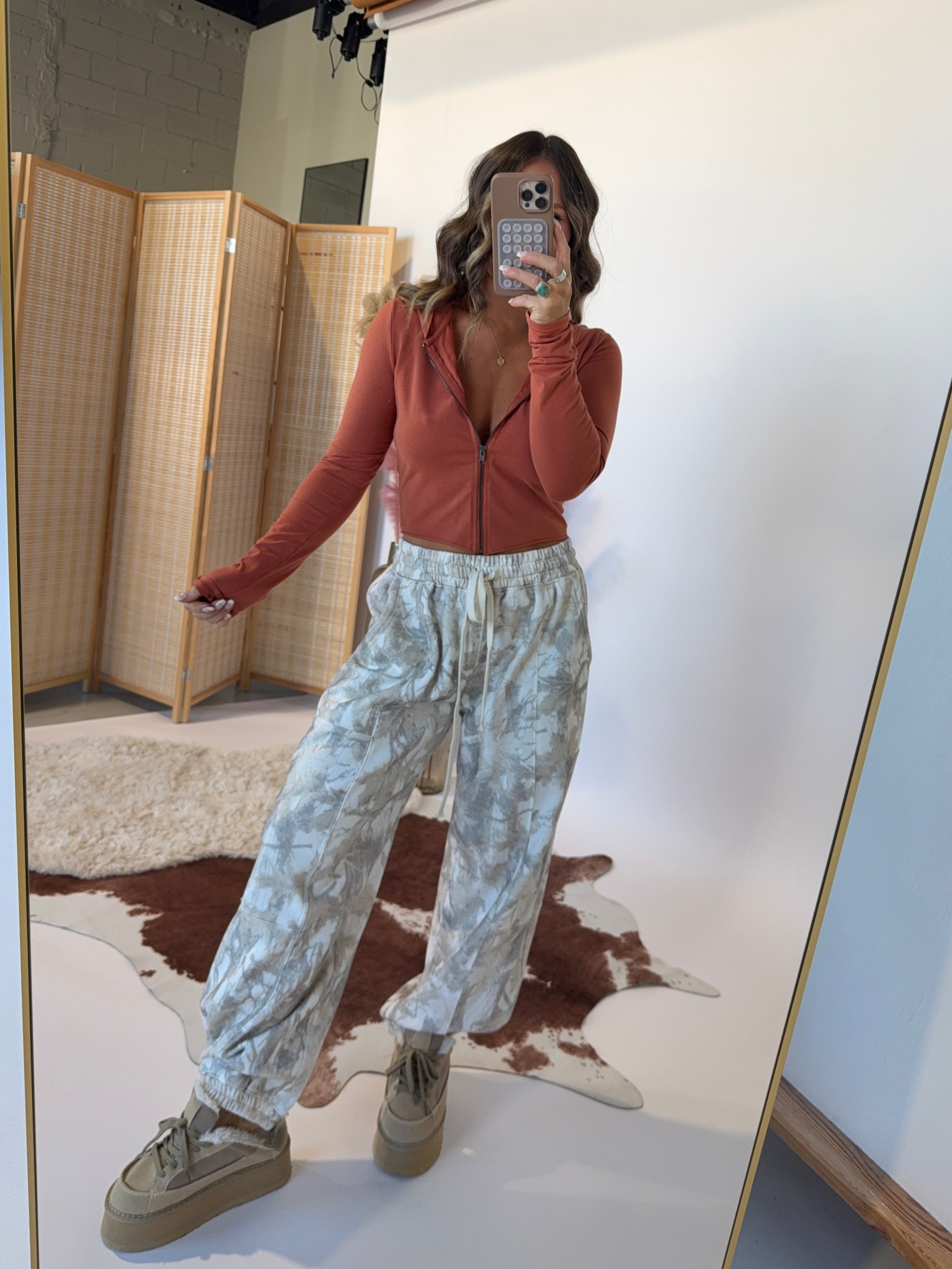 Coming Home Zip Up Jacket Clay