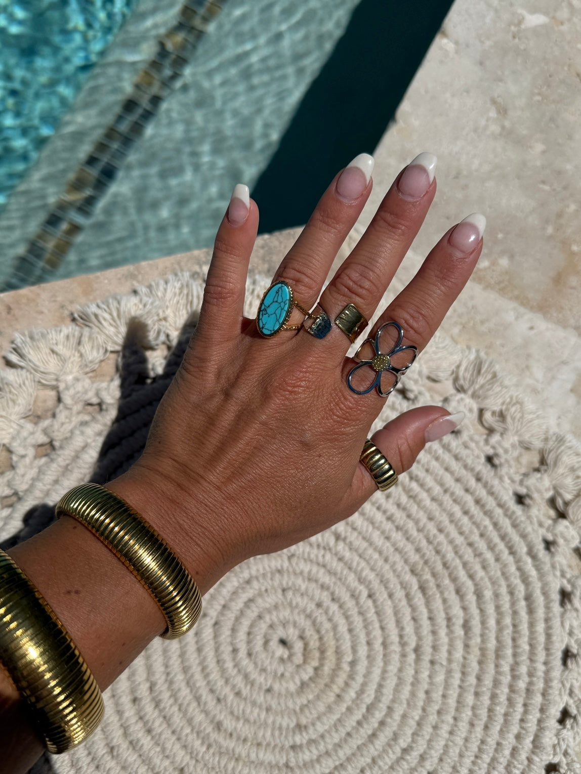 Emmy 18K Gold Two Tone Wrap Ring