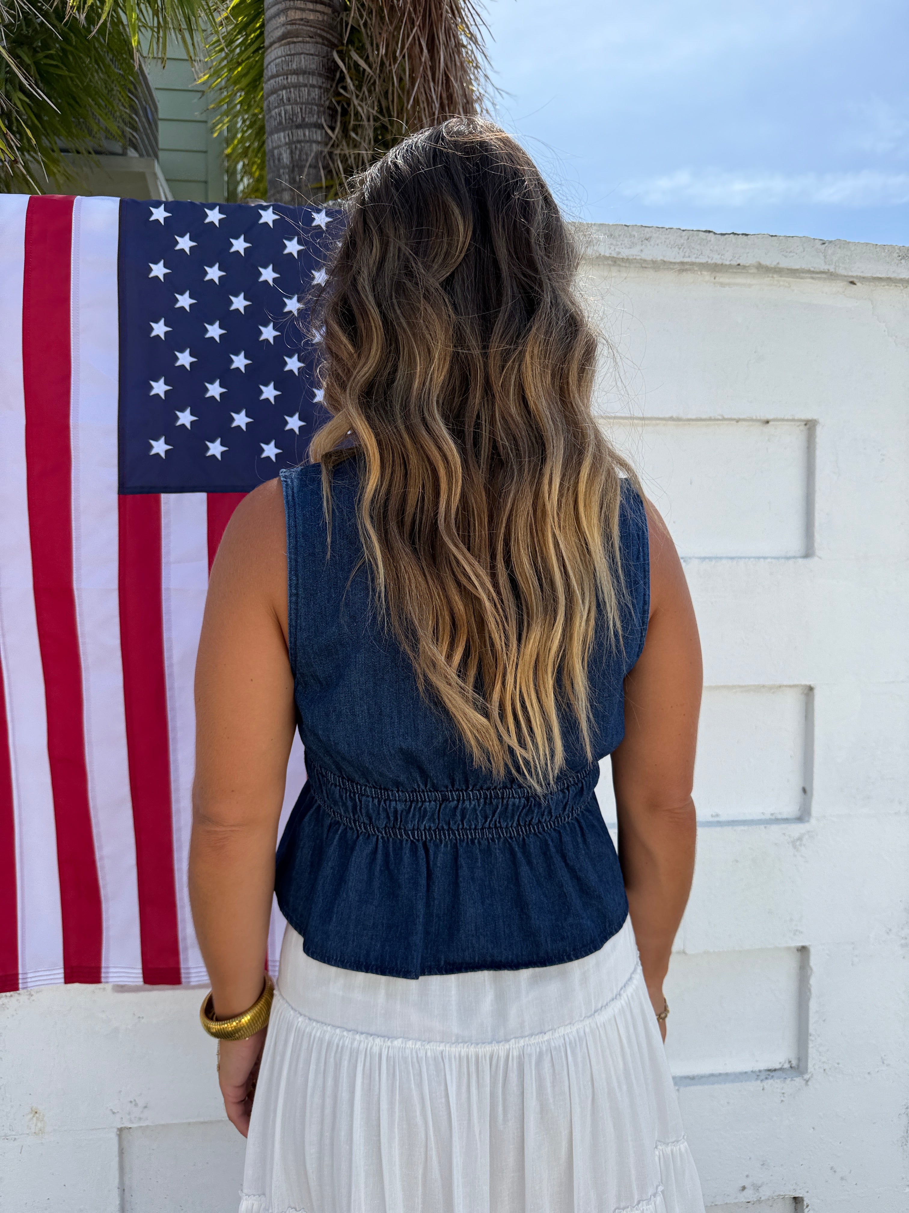 Old Glory Denim Vest Top