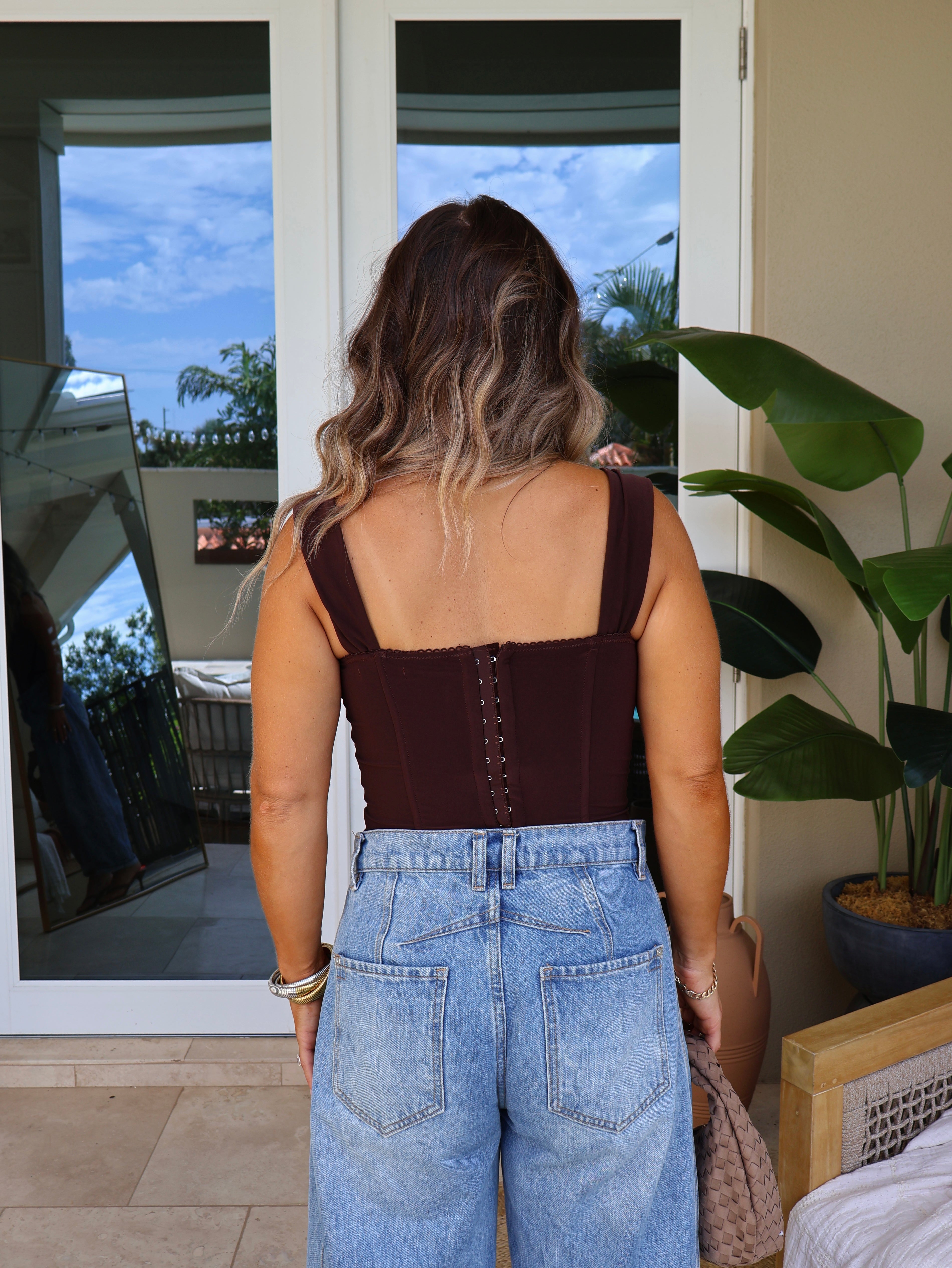 Bianca Corset Top Cocoa