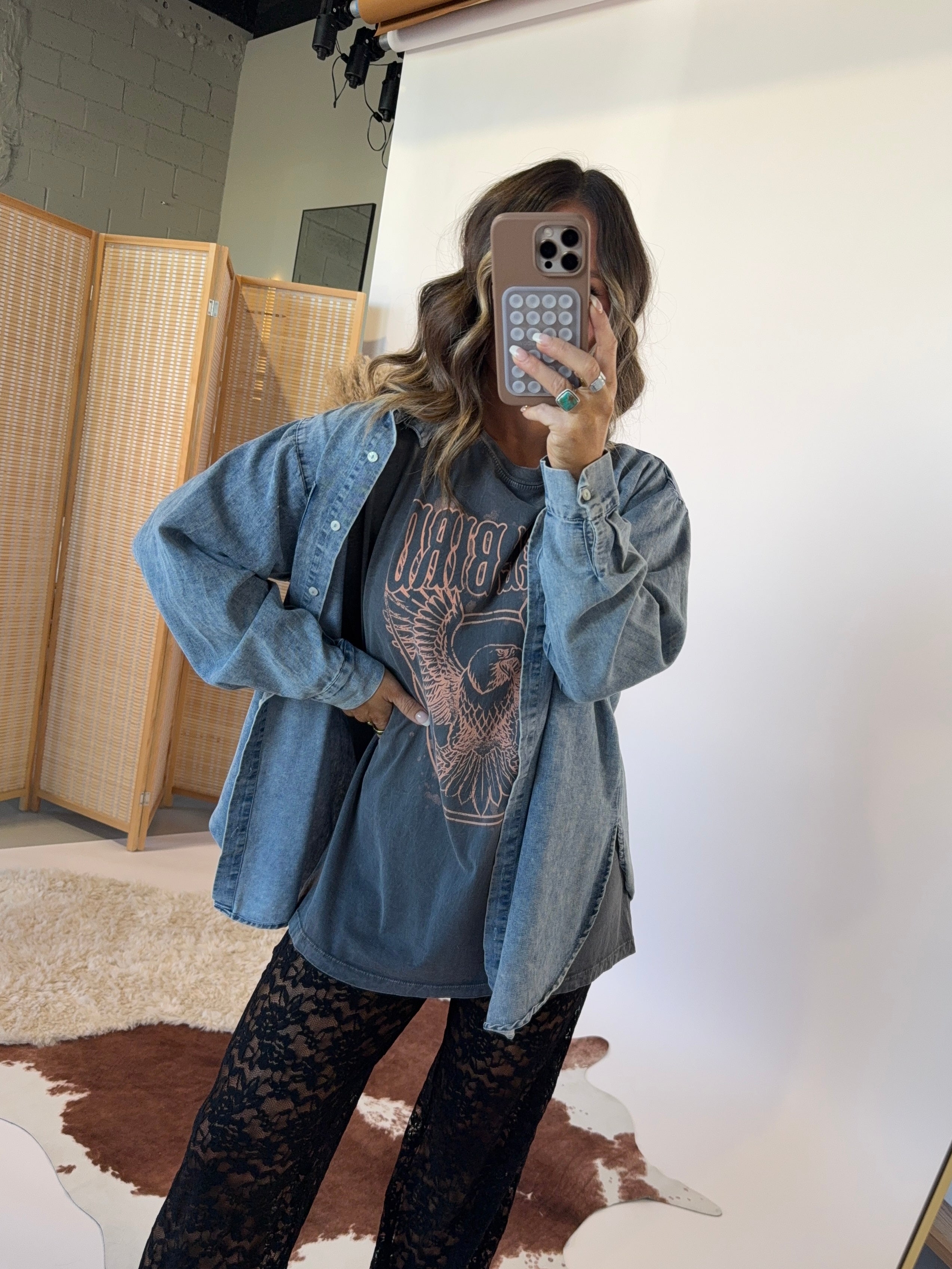 Mary Cate Denim Button Down