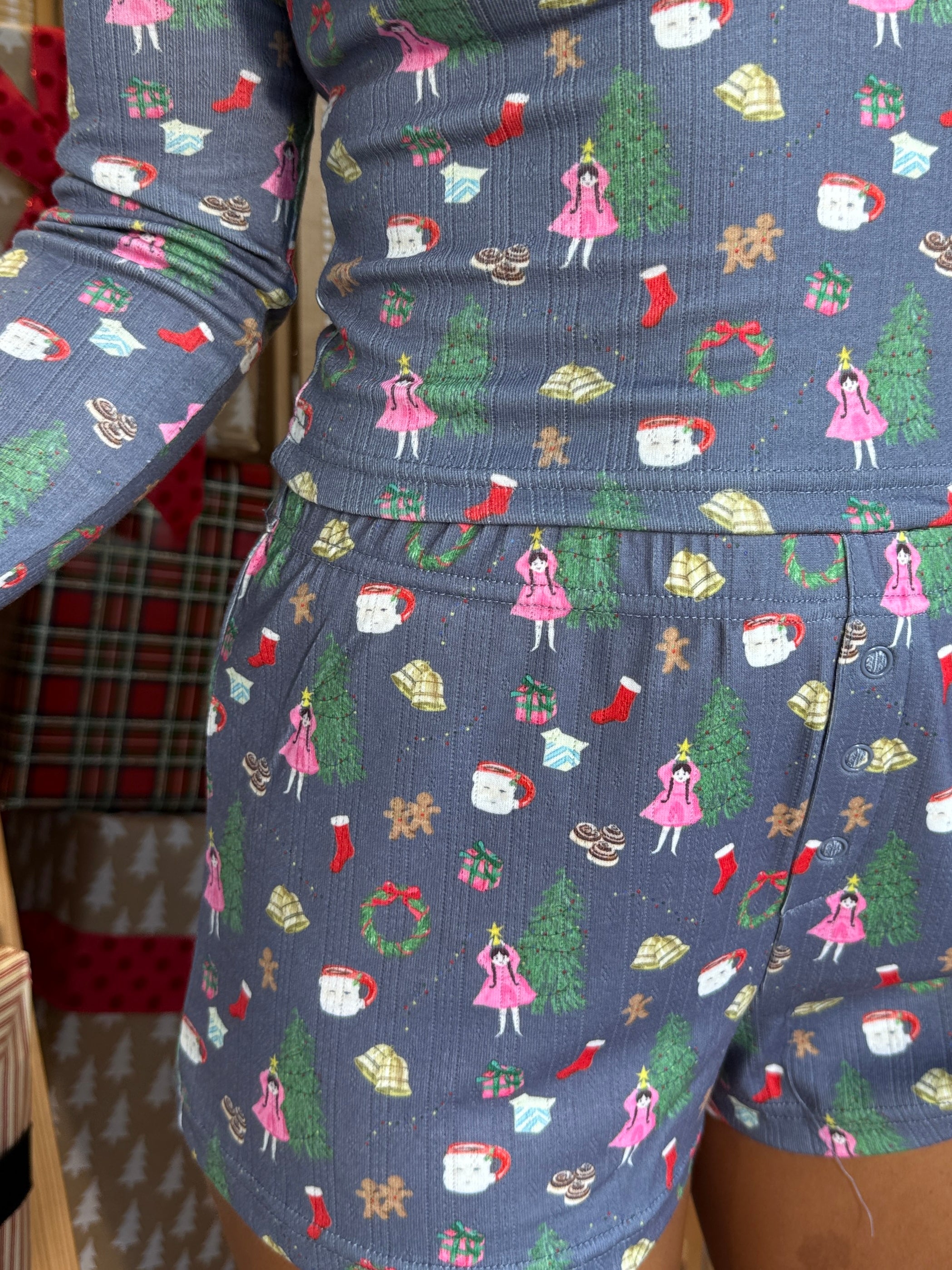 Milk & Cookies Pajama Top Midnight