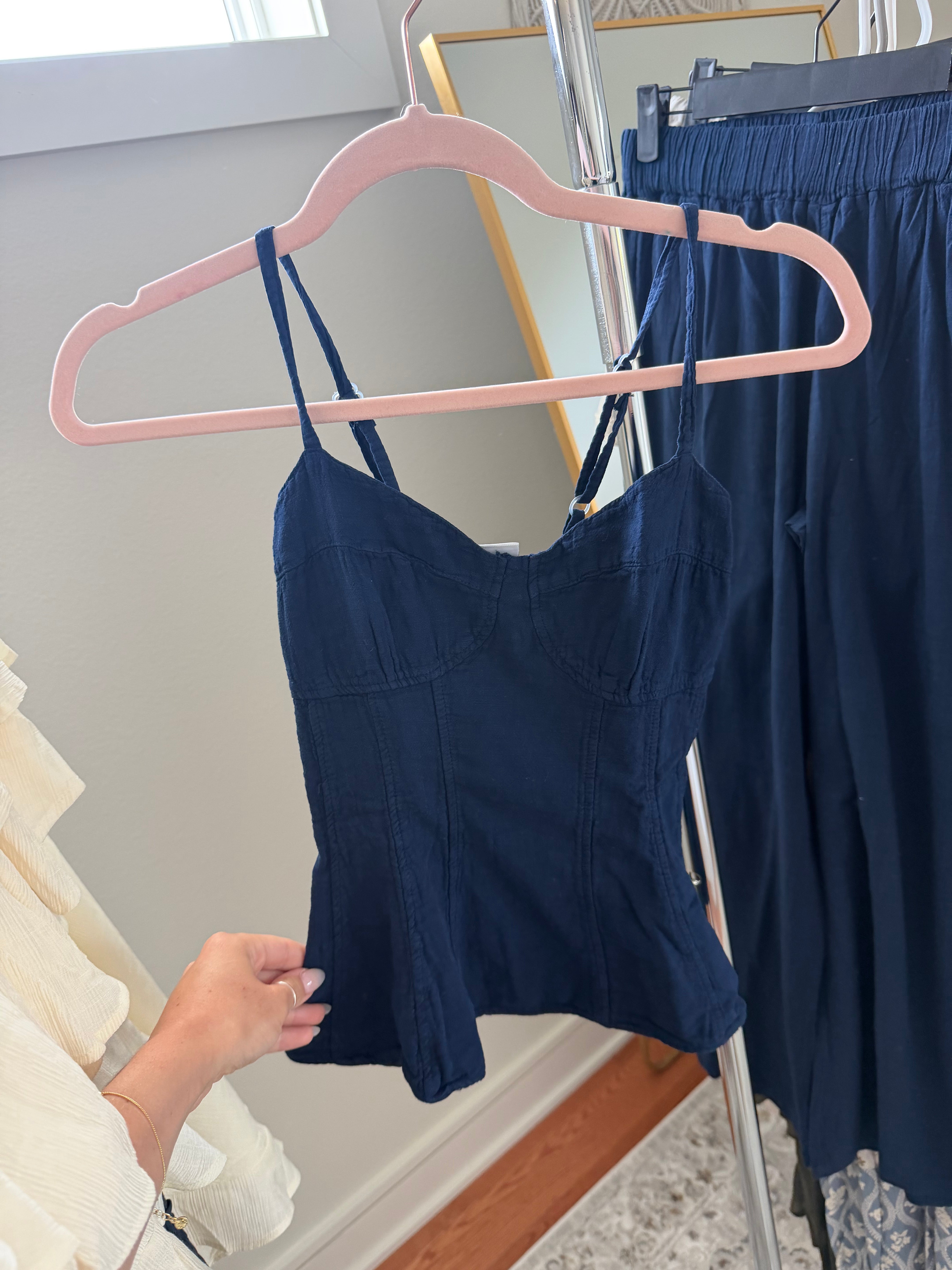 Coastal Muse Corset Top Midnight