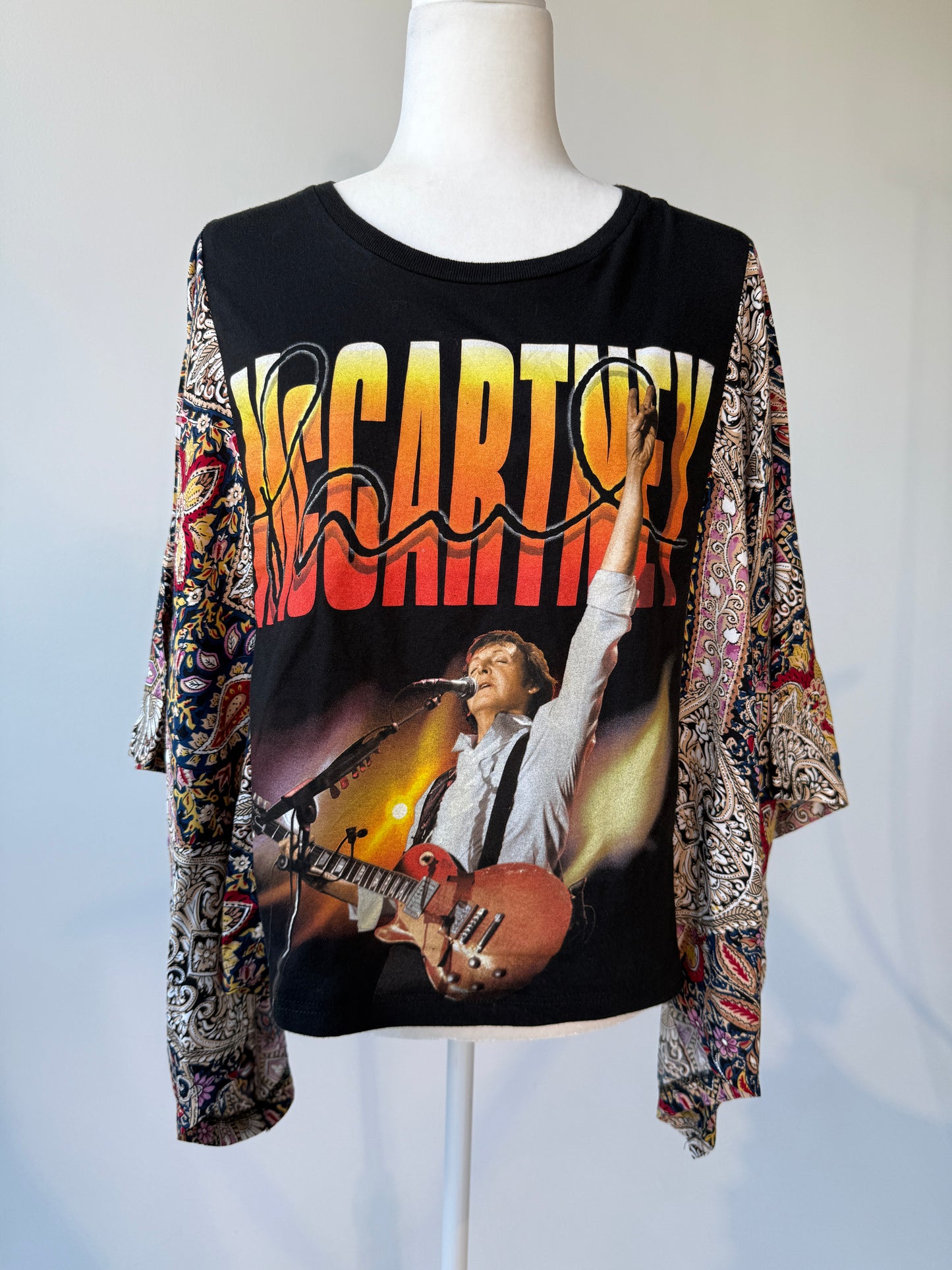 Paul McCartney Mix & Match Tee Black Floral