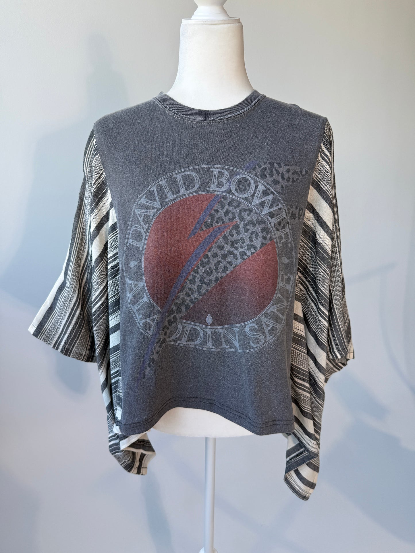 David Bowie Mix & Match Tee Grey Stripe