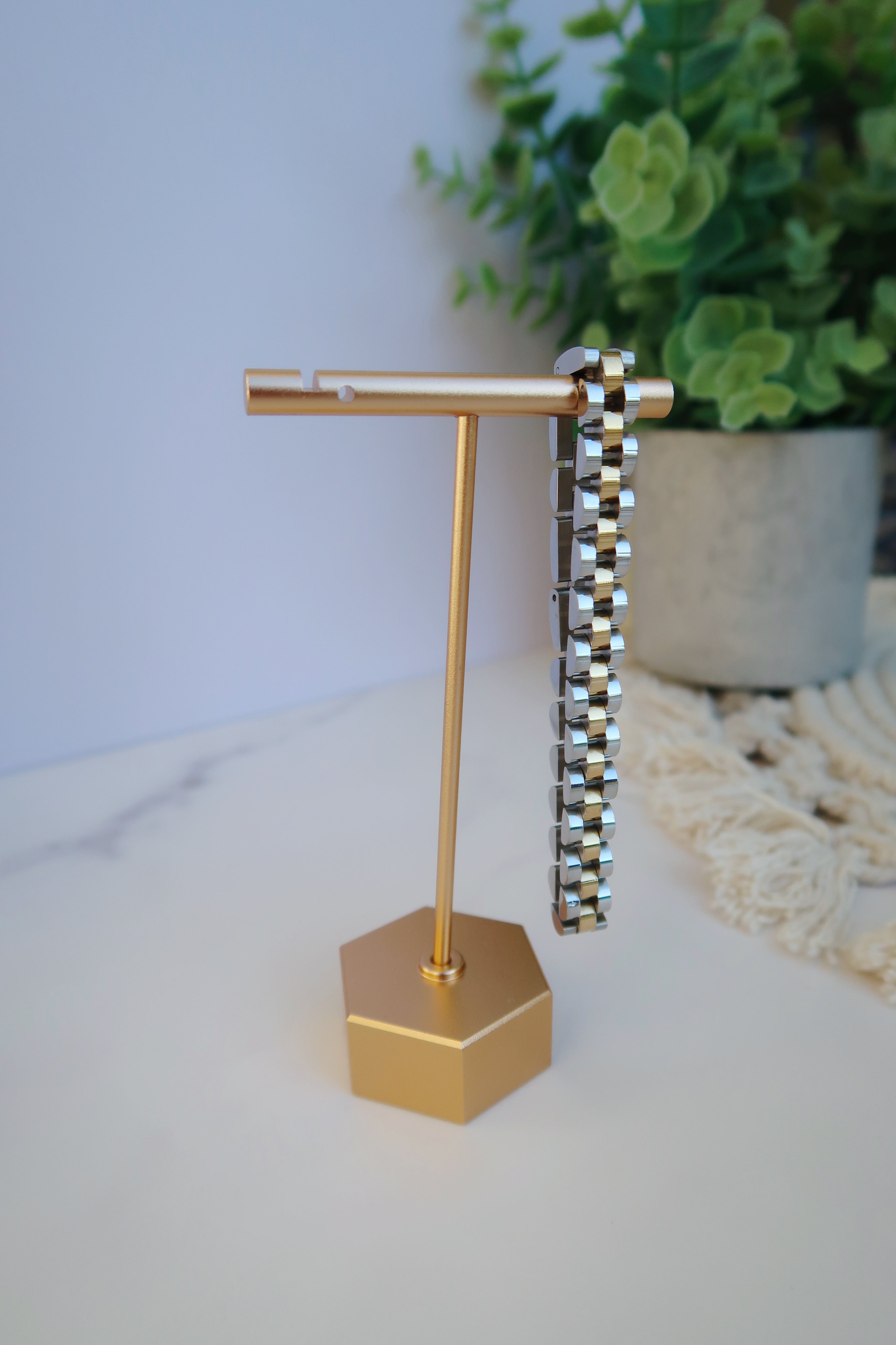 Lexa Two Tones Watch Band Bracelet