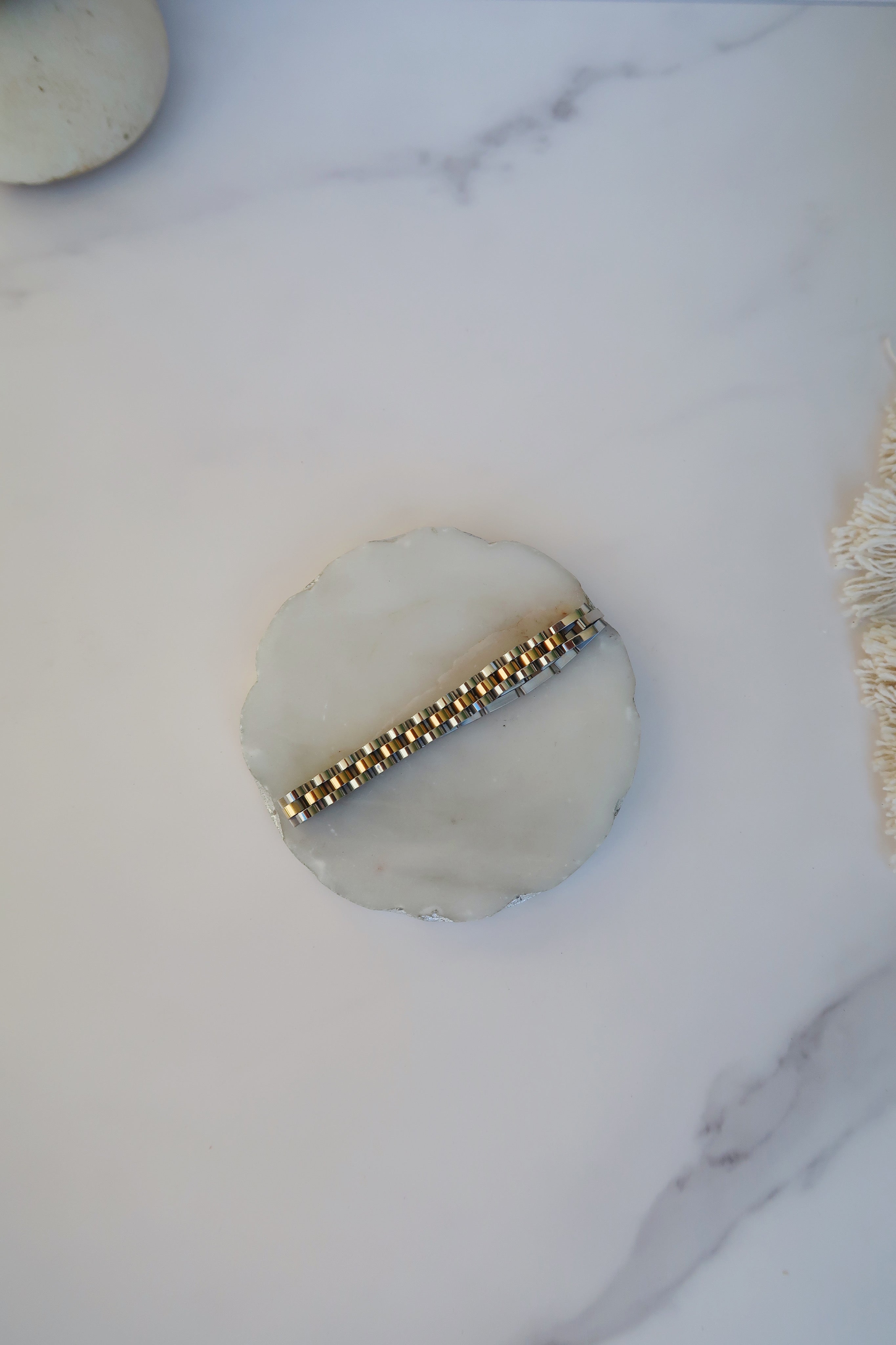 Lexa Two Tones Watch Band Bracelet