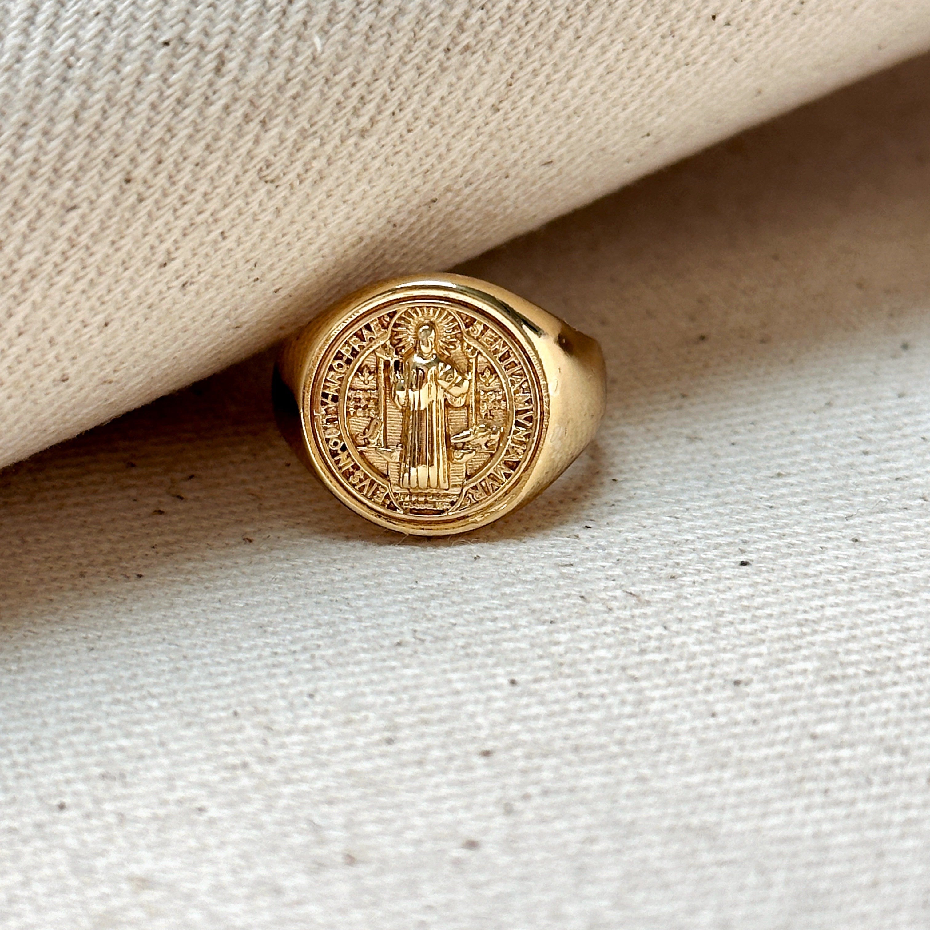 Saint Benedict 18K Gold Ring