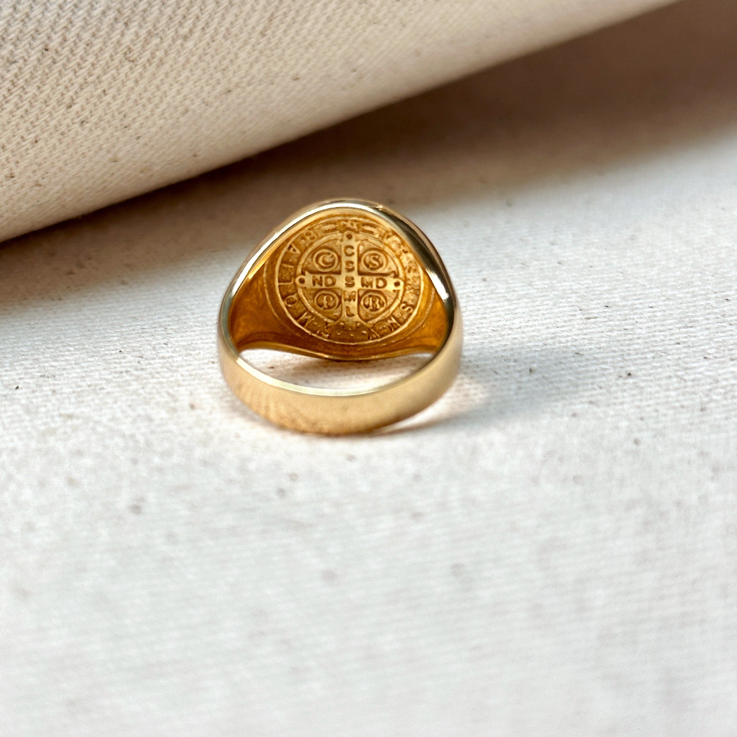 Saint Benedict 18K Gold Ring