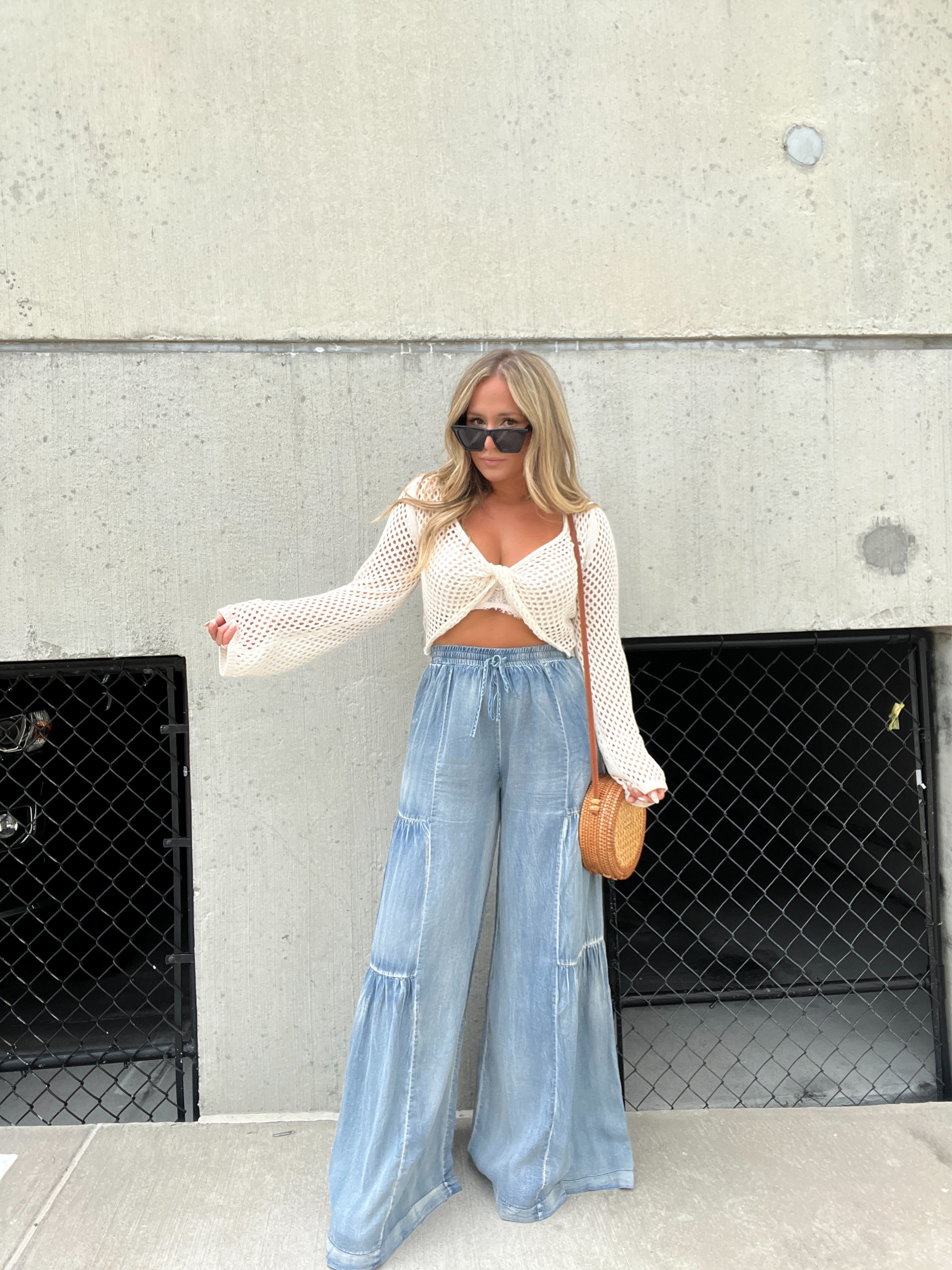 Nicola Tencel Wide Leg Bottoms