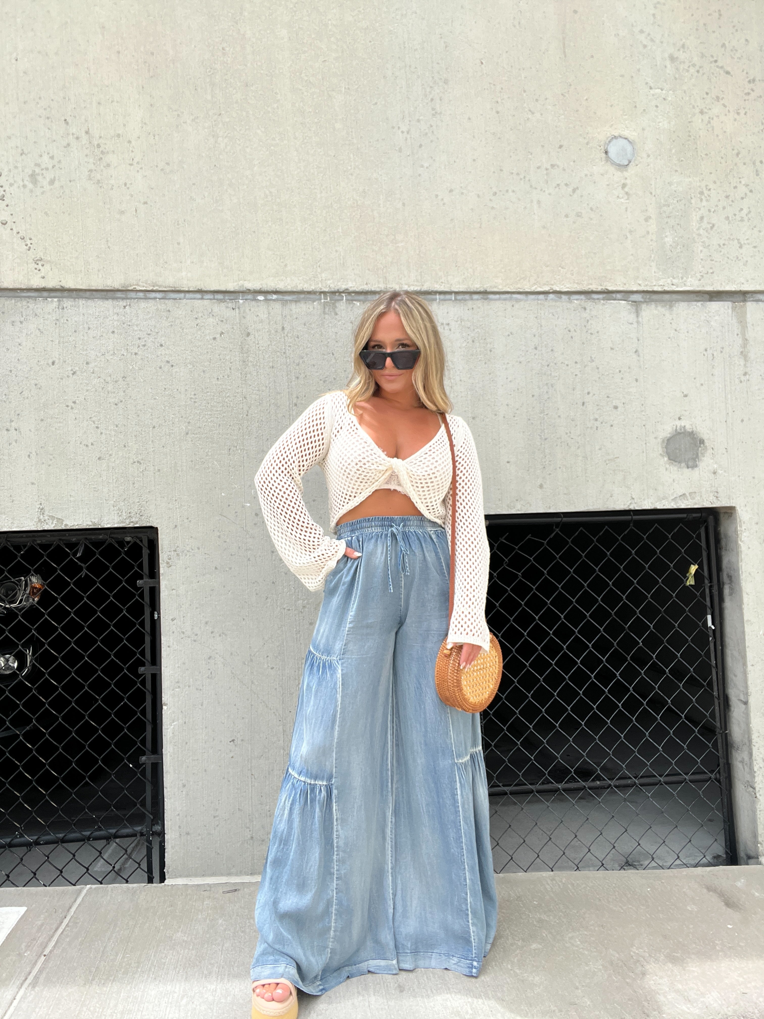 Nicola Tencel Wide Leg Bottoms