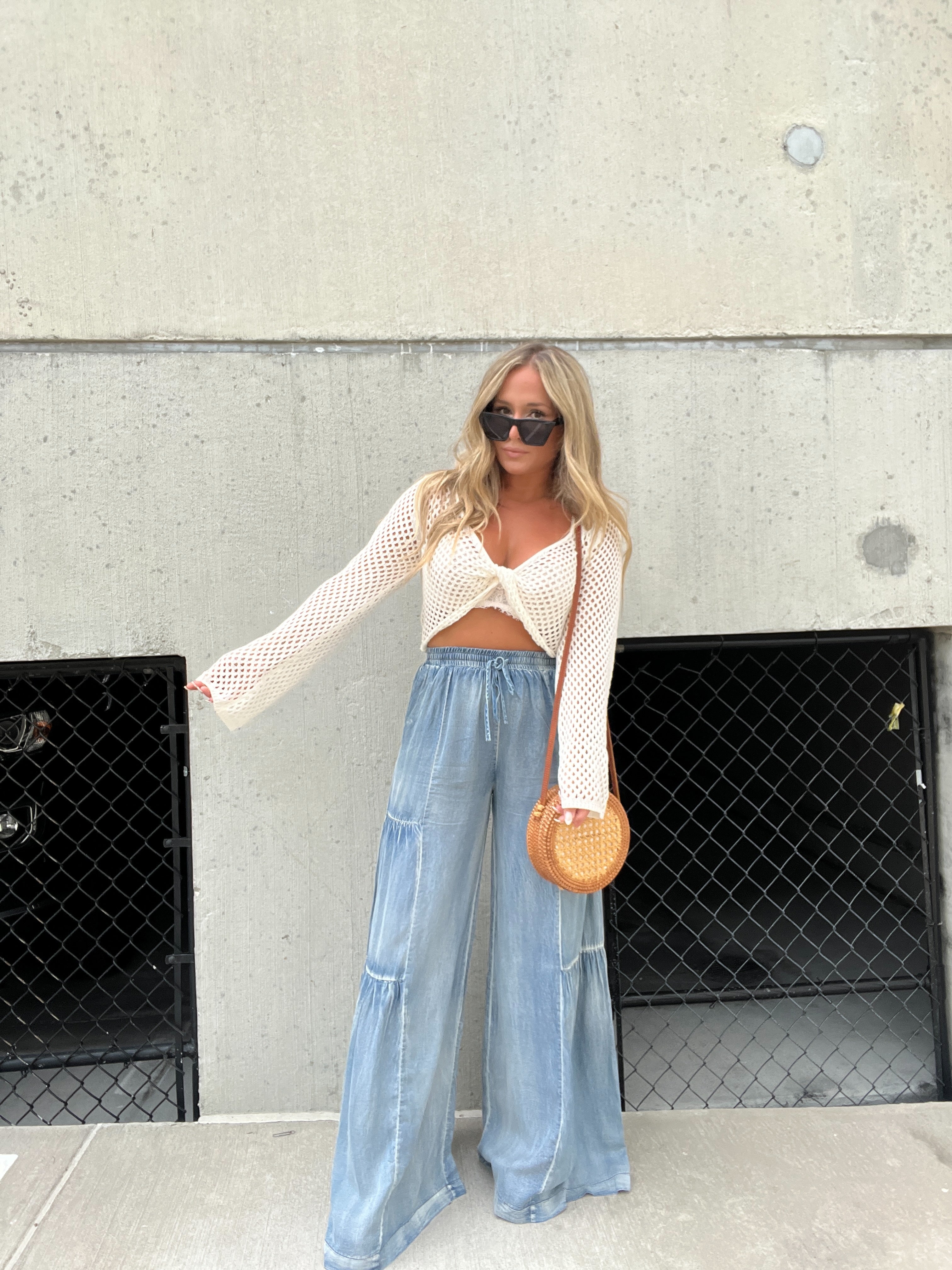 Nicola Tencel Wide Leg Bottoms