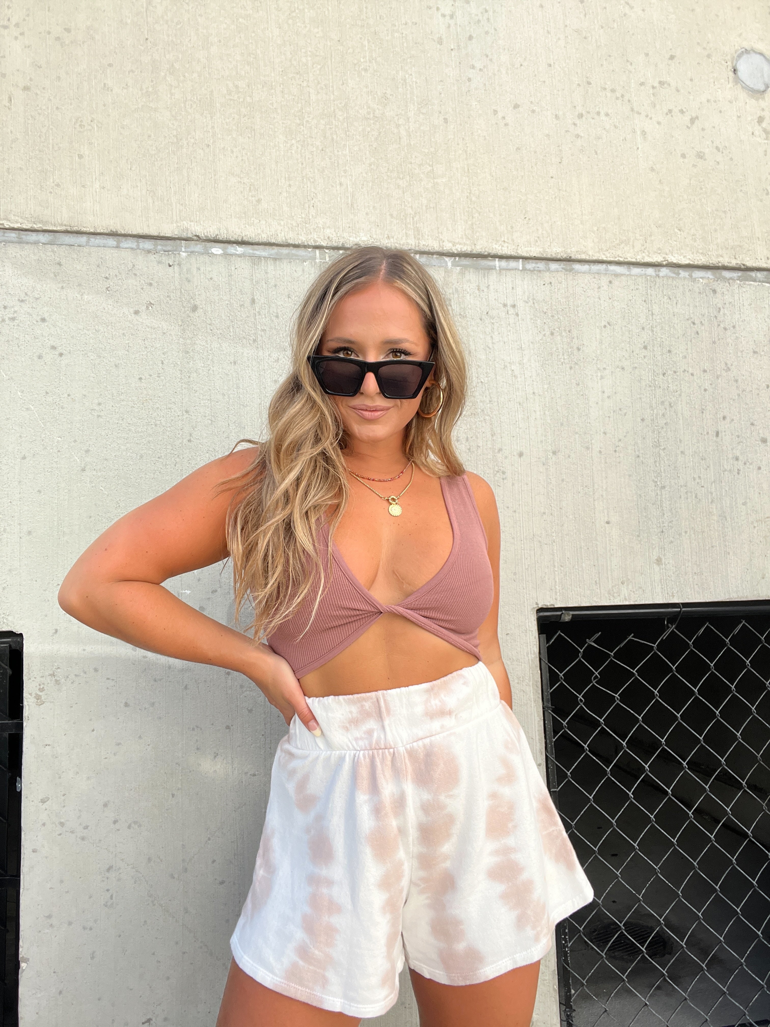 Twist It Basic Tank Dusty Plum