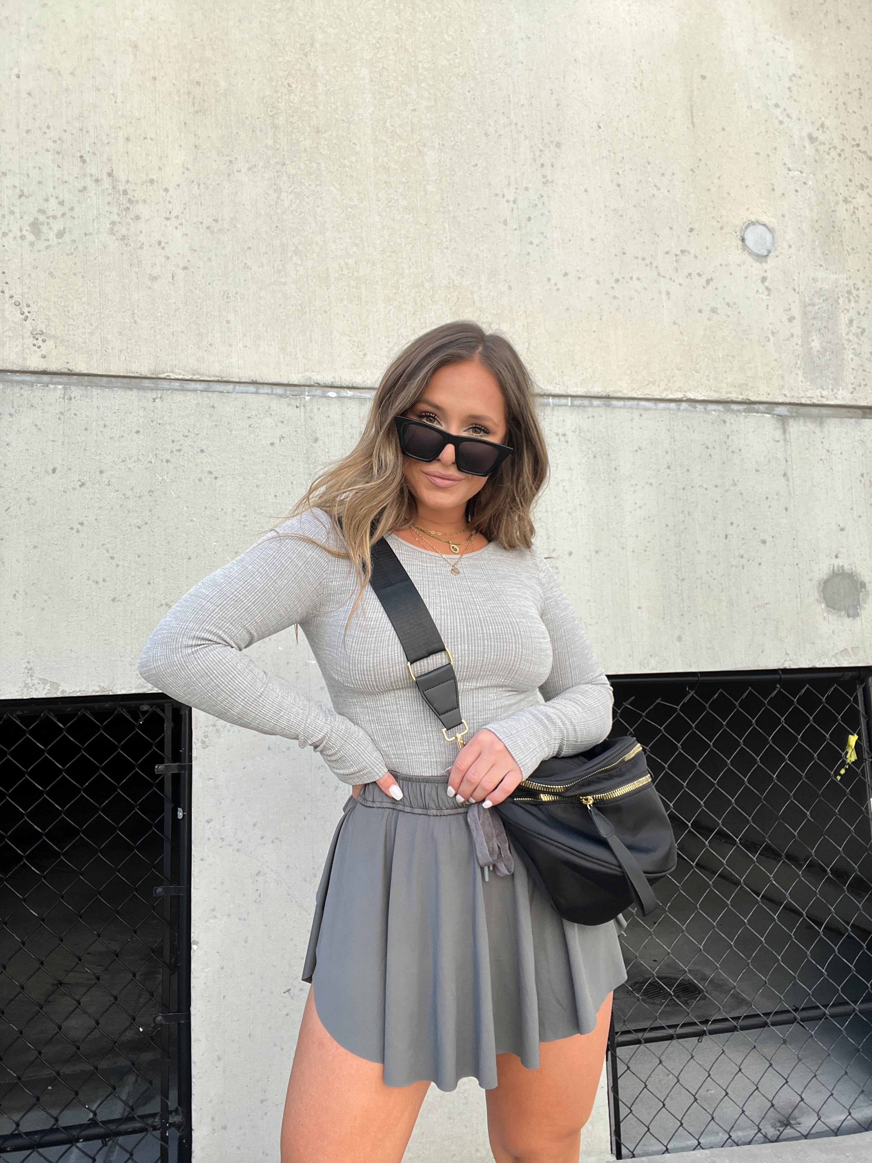 Black Oversized Belt Bag