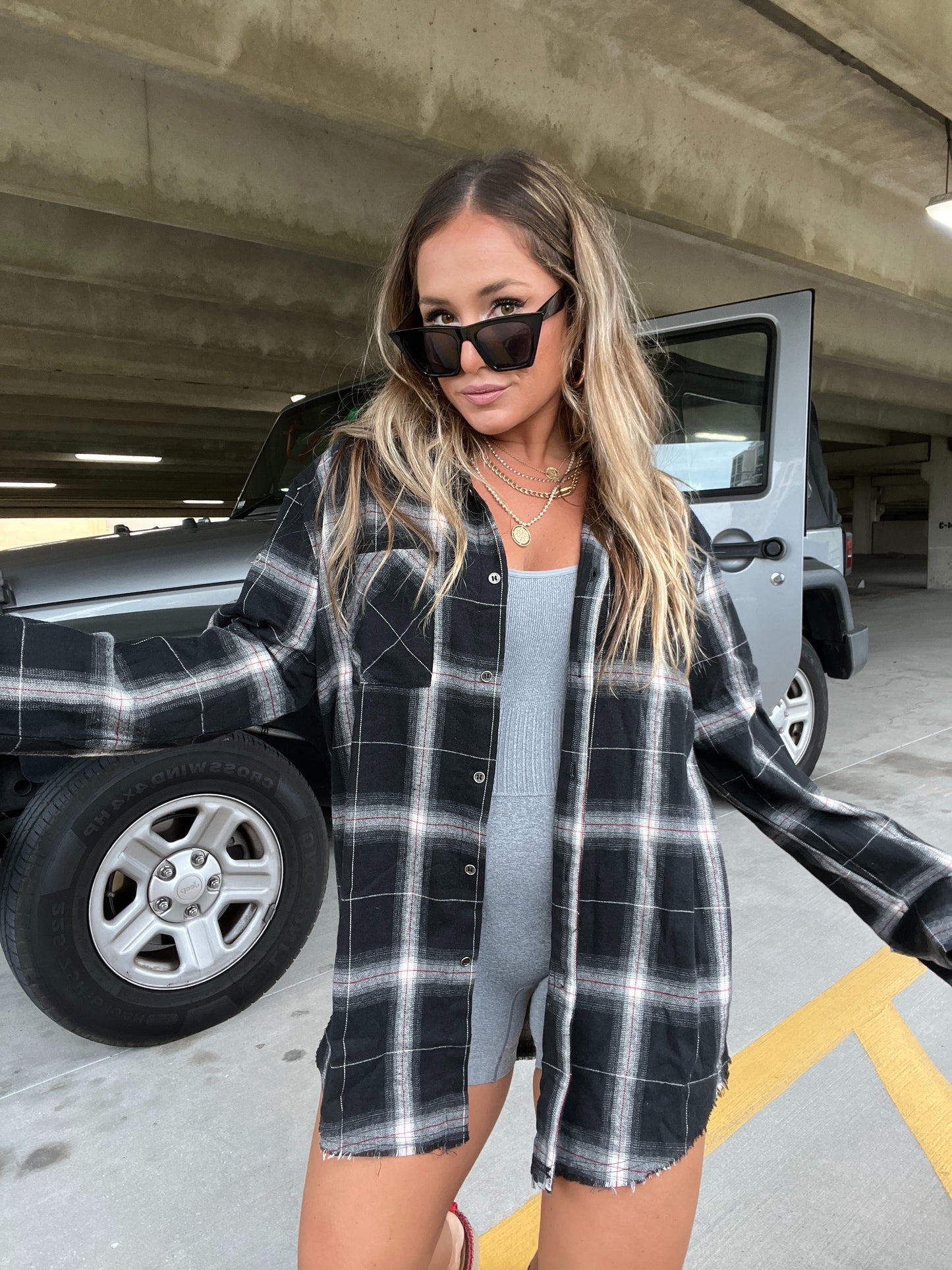 Wait For You Flannel Black