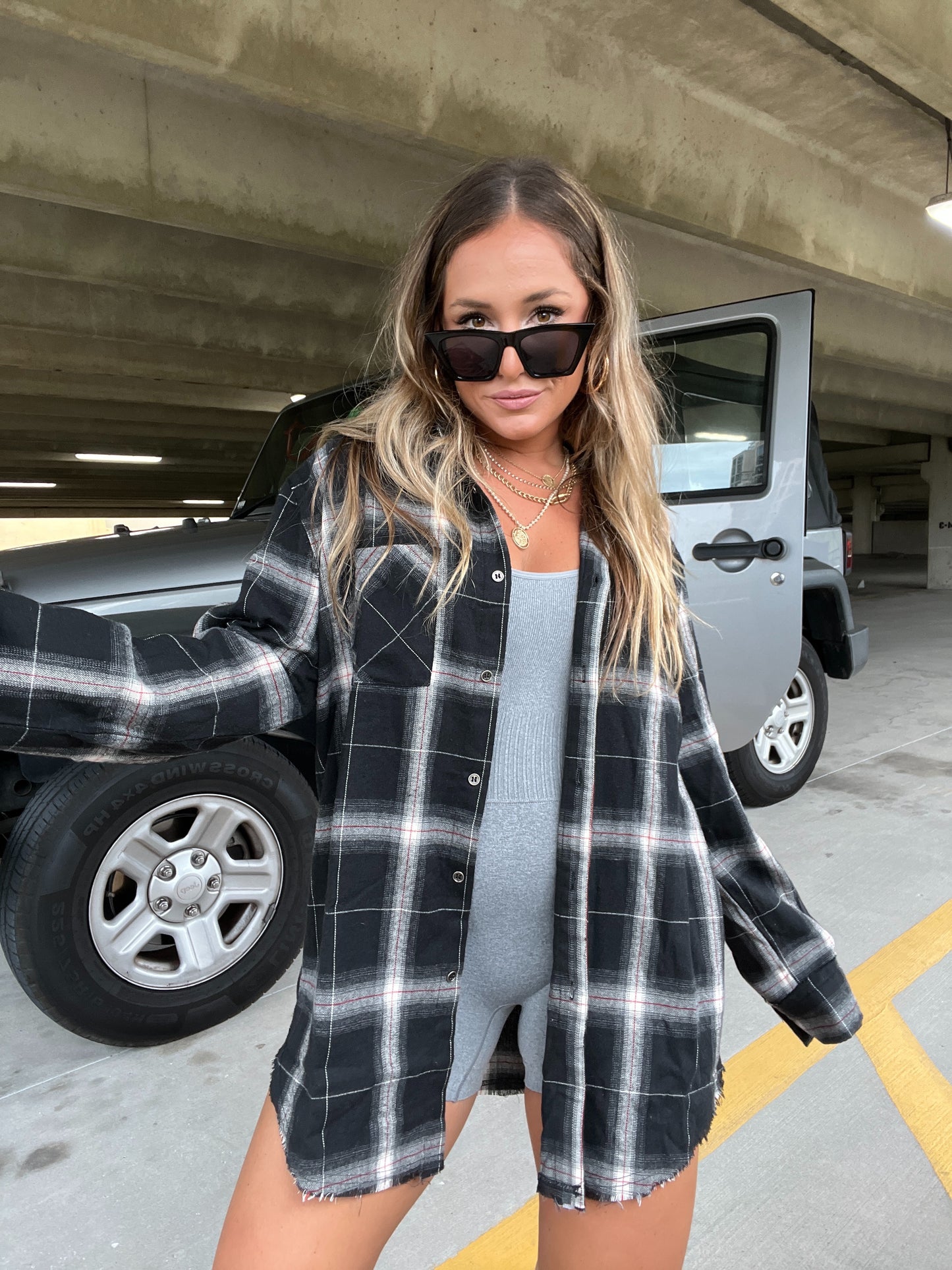 Wait For You Flannel Black