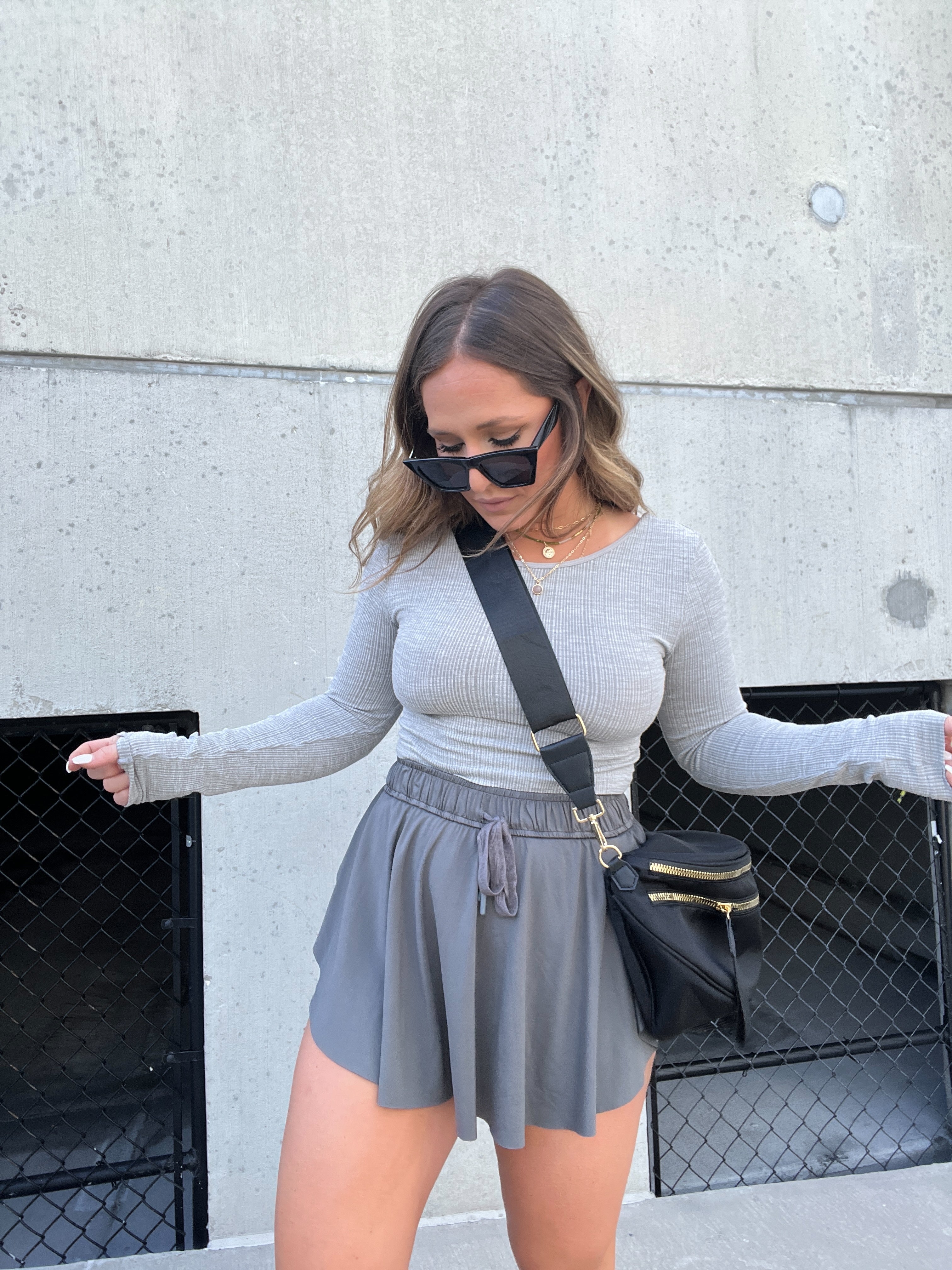 Black Oversized Belt Bag