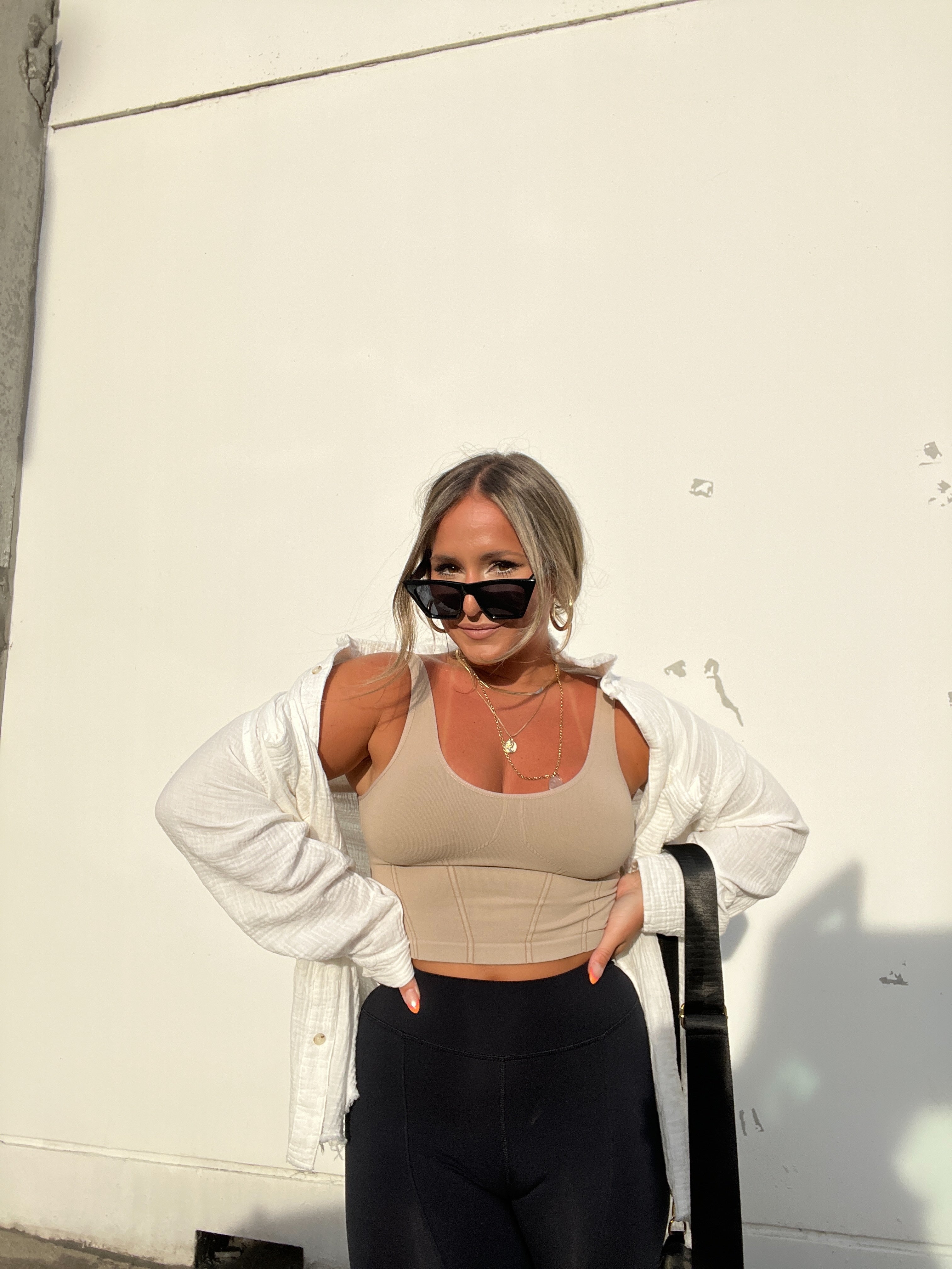 DESERT SAND NOT YOUR BASIC FAUX CORSET