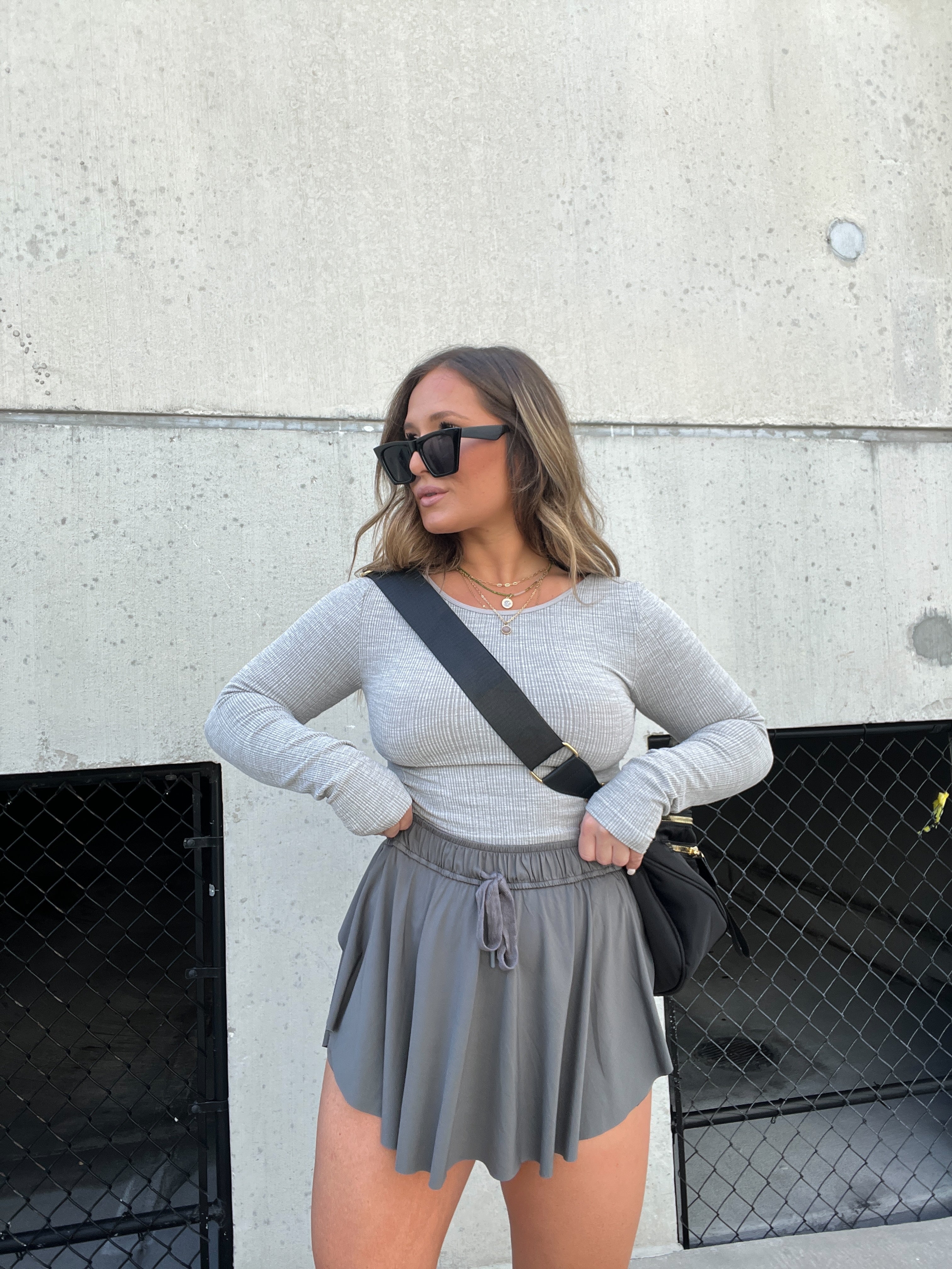 Black Oversized Belt Bag