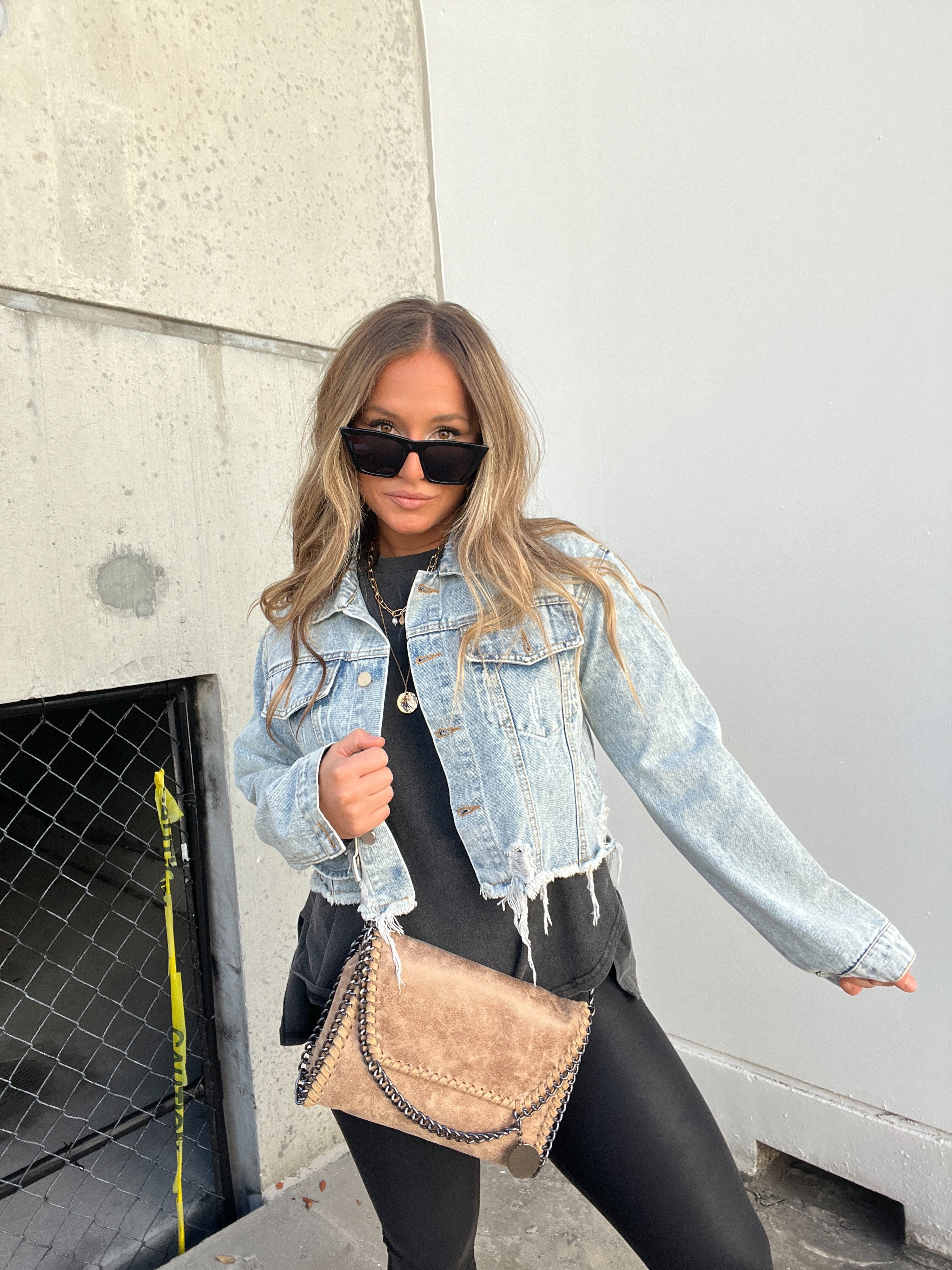 Take Away Crossbody Clutch Tan