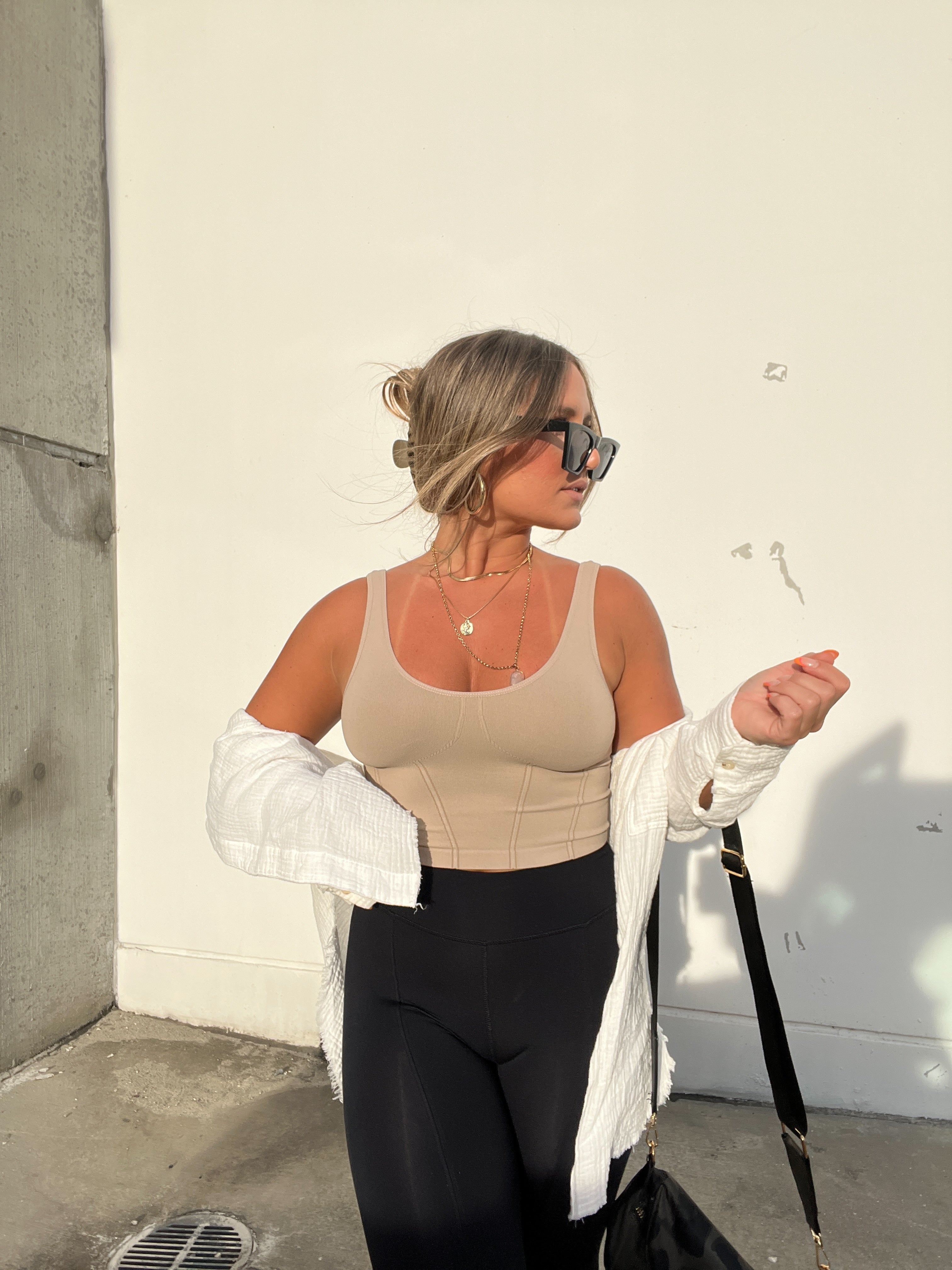DESERT SAND NOT YOUR BASIC FAUX CORSET