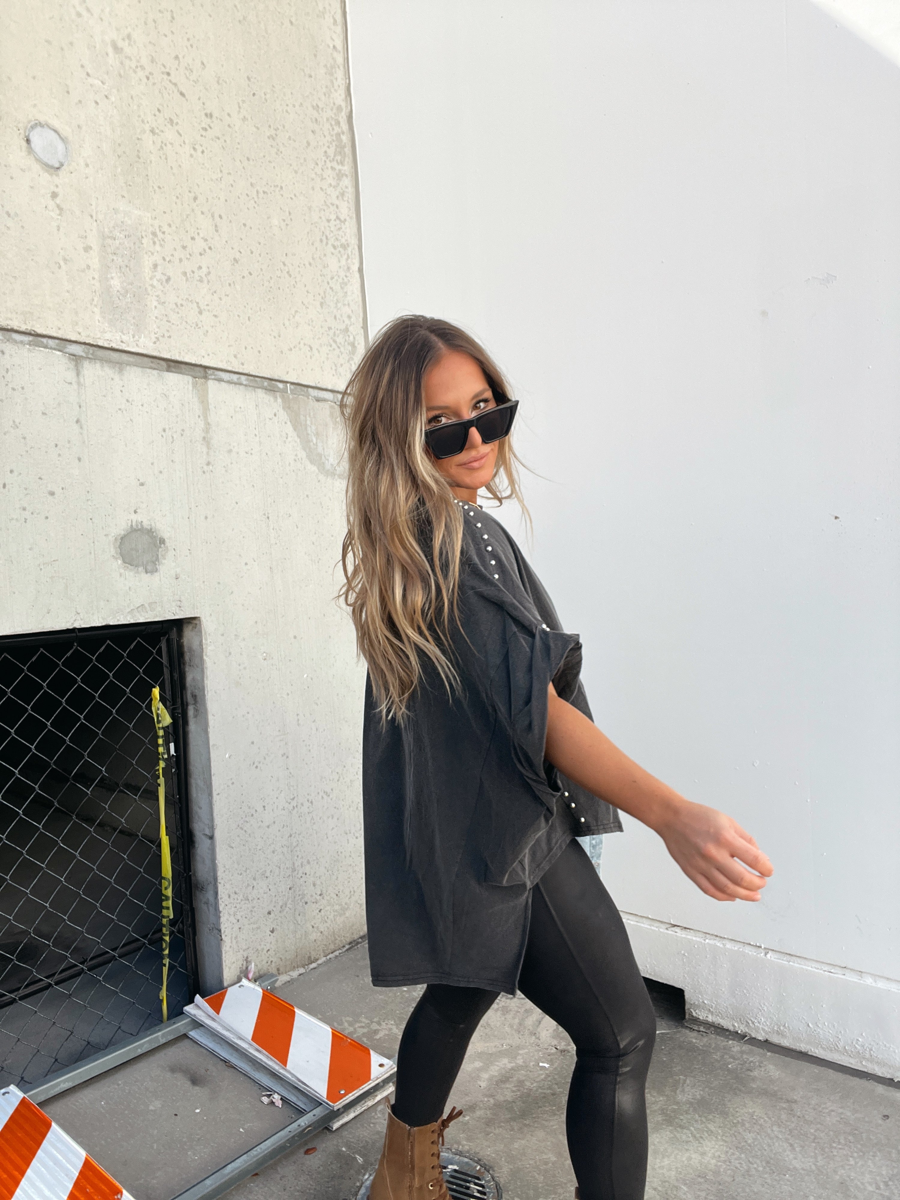 Price to Pay Hi-Lo Tee Black