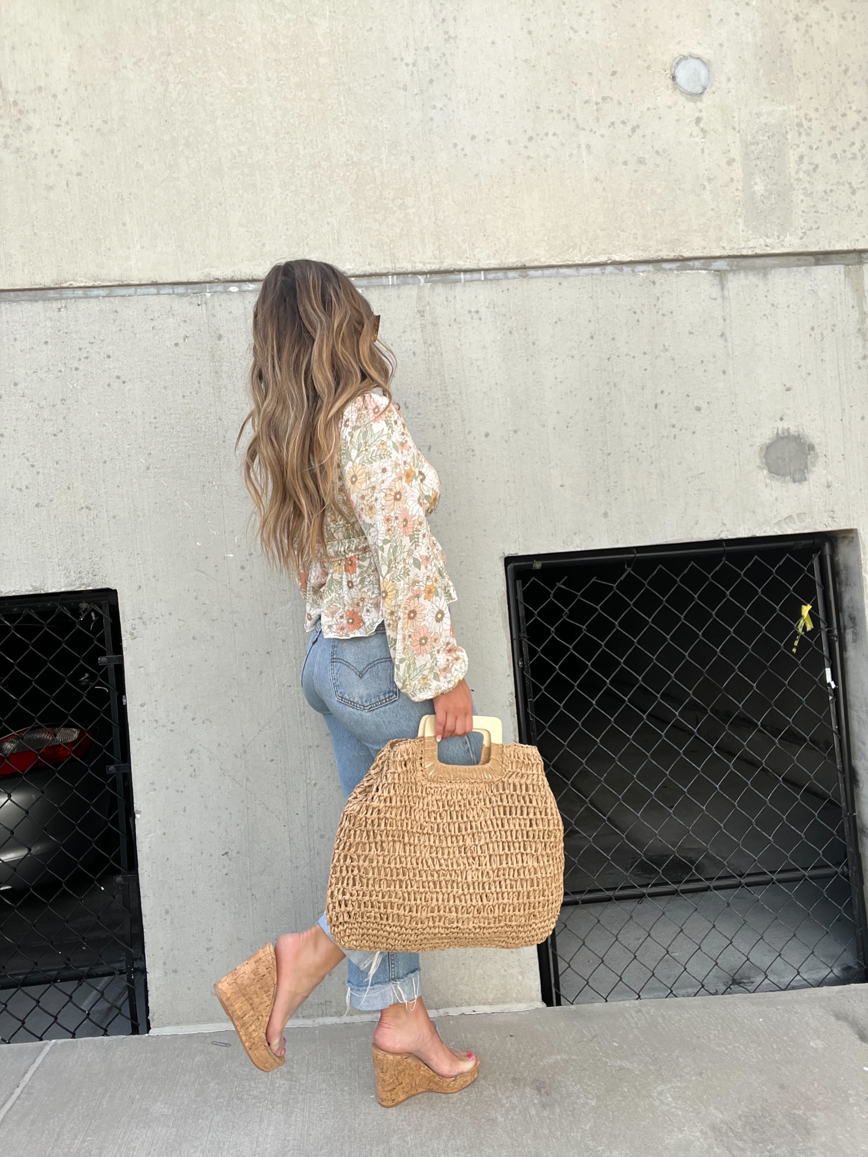 Tulum Nights Straw Bag Khaki