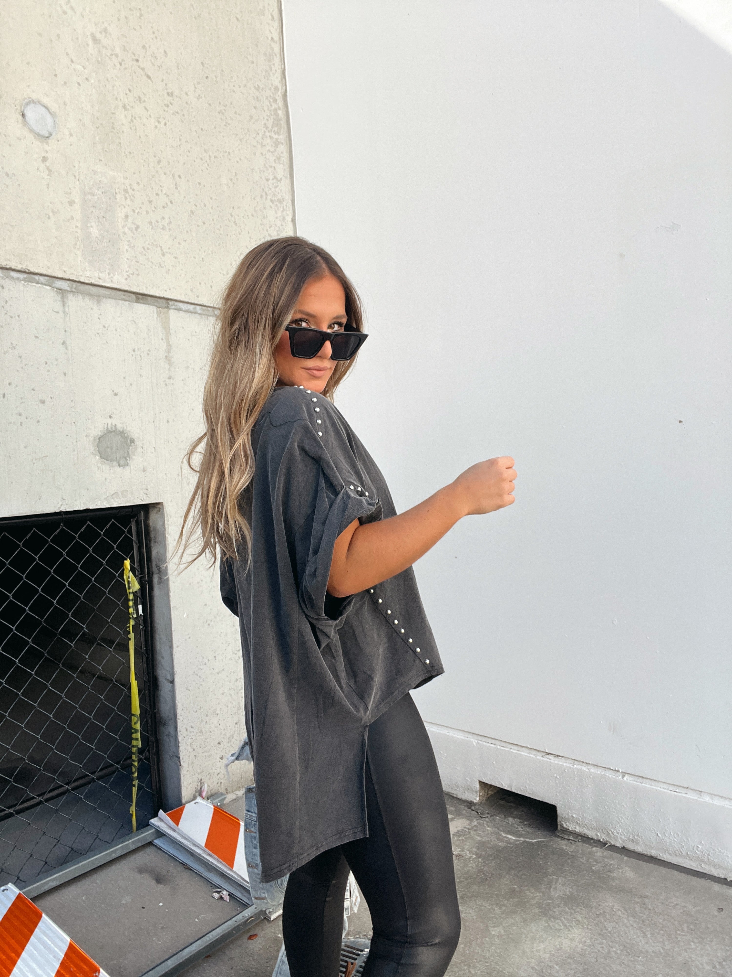 Price to Pay Hi-Lo Tee Black