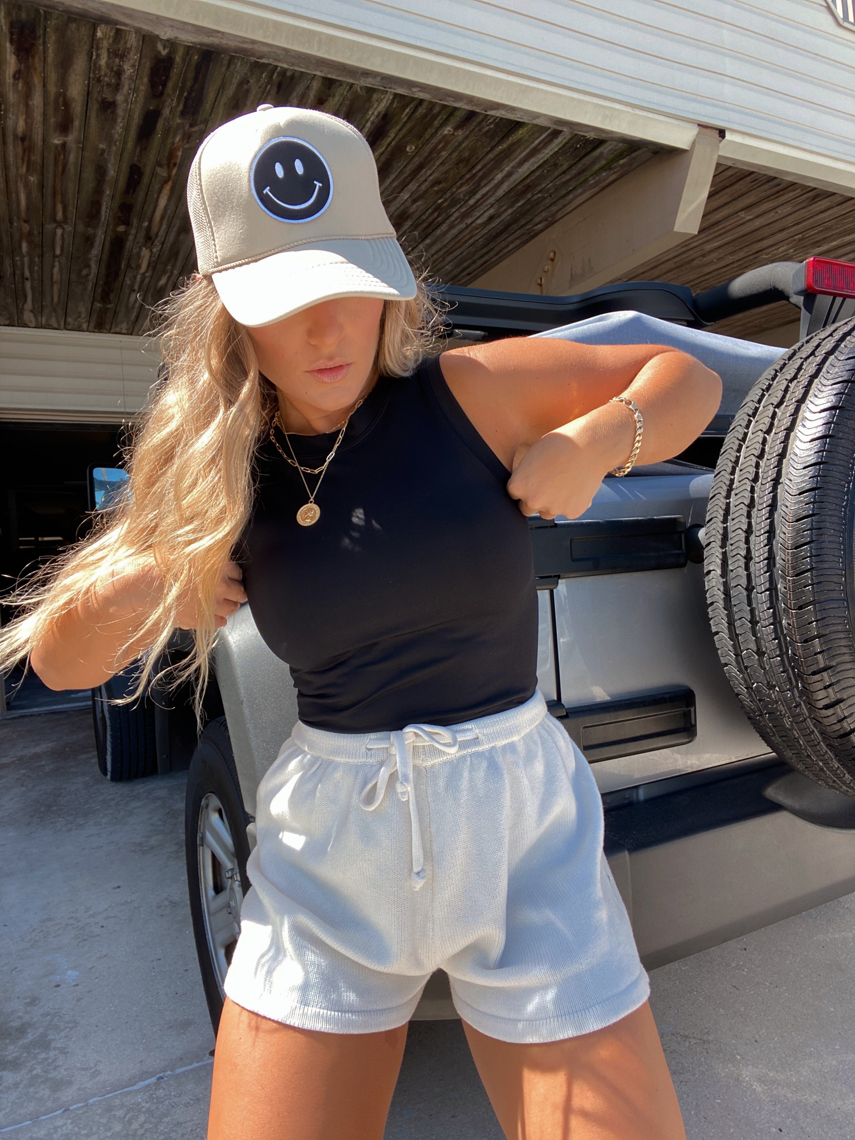 All Over Me Tank Black