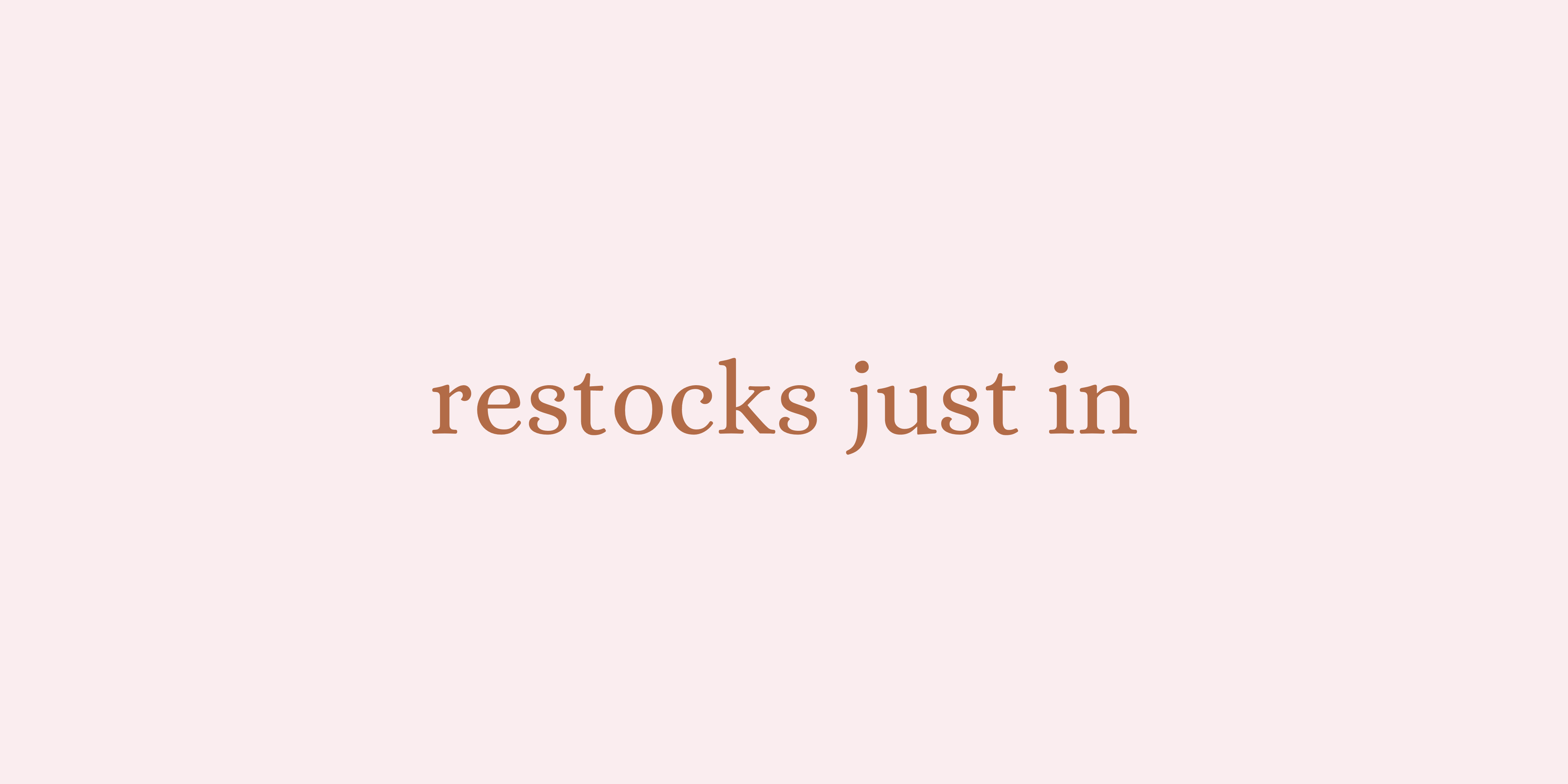 RESTOCKS OLD