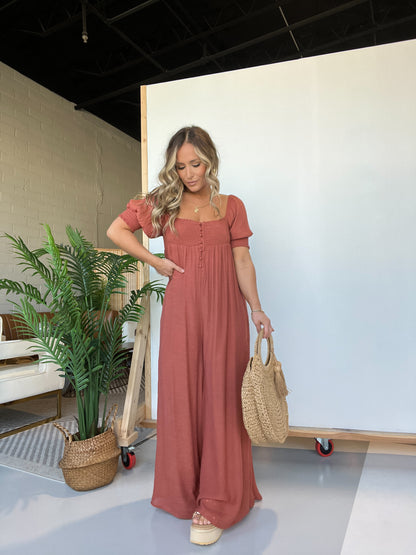 Made For This Jumpsuit Marsala