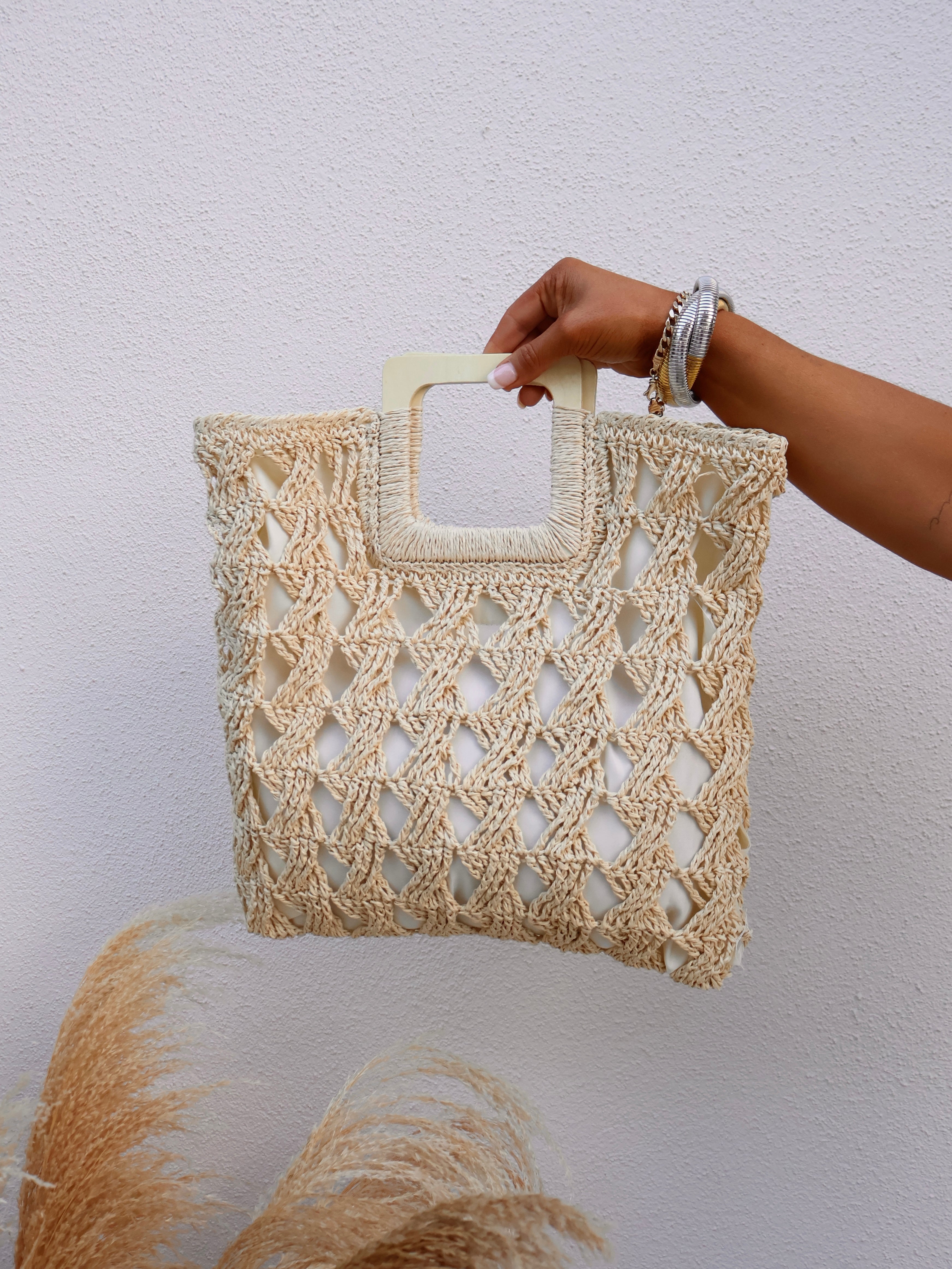 Endless Summer Boho Tote Bag Ivory