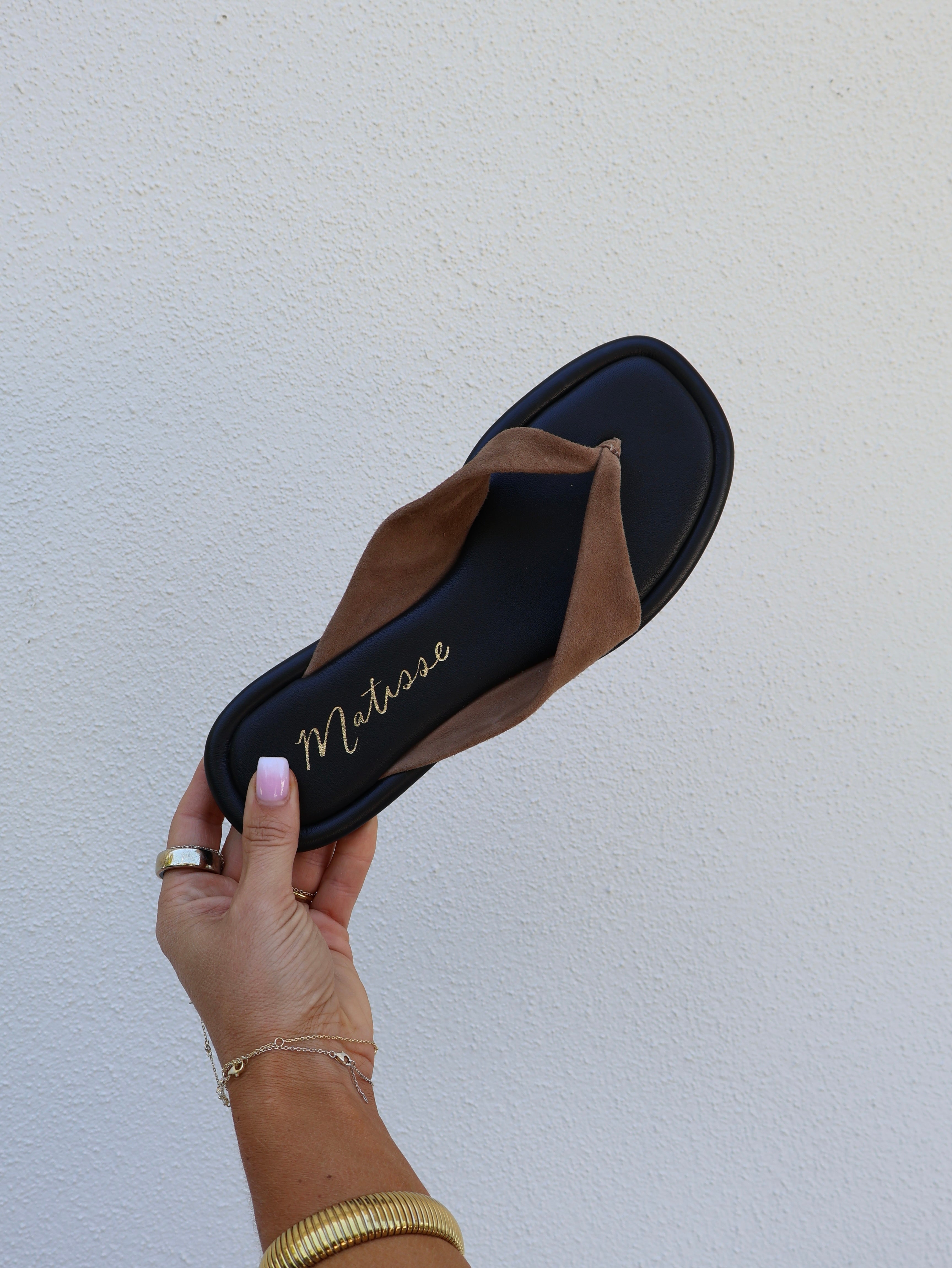 Mirage Suede Sandals Taupe